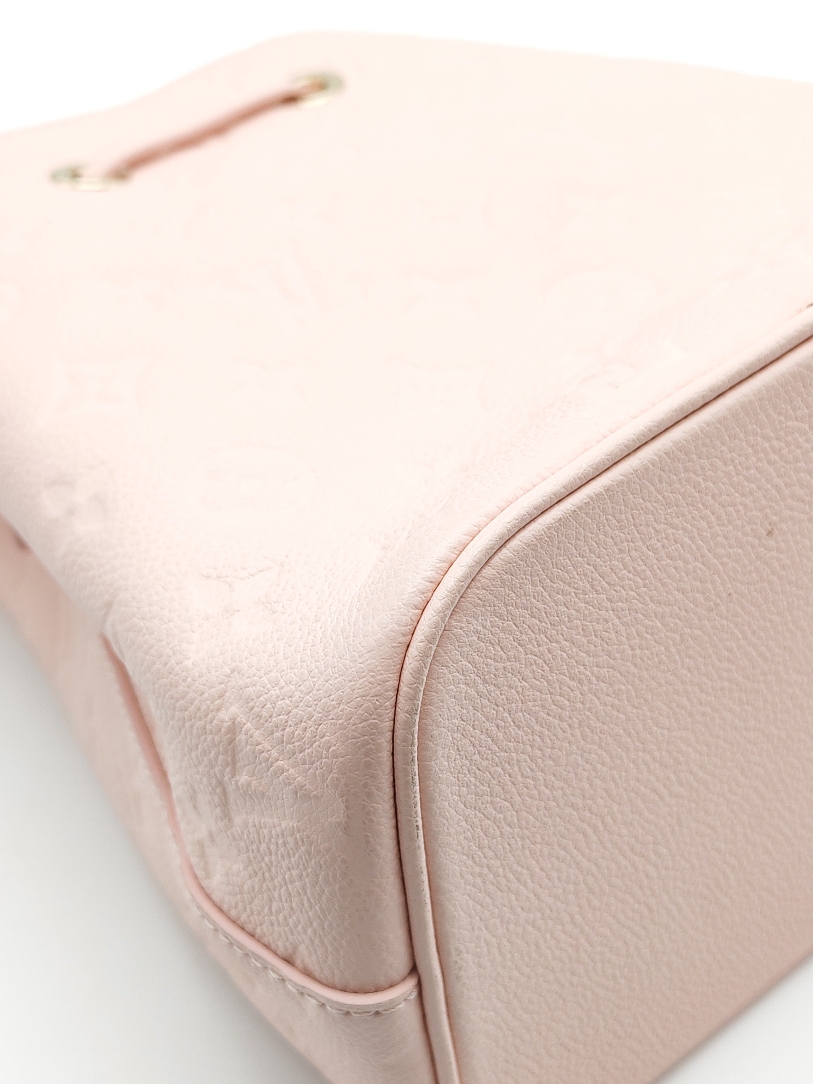 NeoNoe BB in Opal Pink Monogram Empriente Leather & Light Gold Hardware Microchip | Purse Maison Luxury Bags Shop