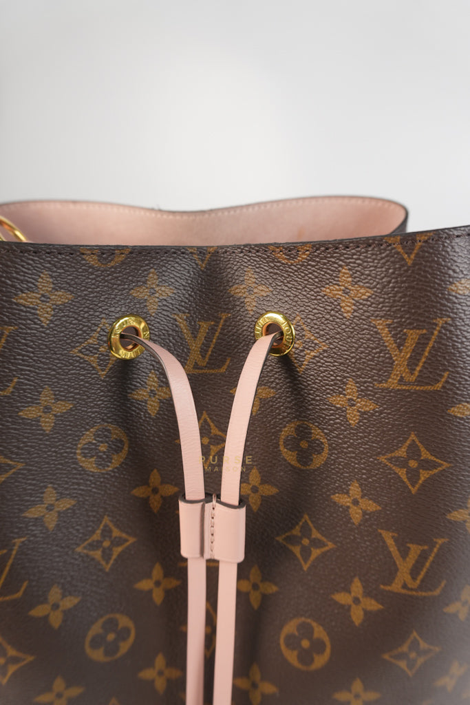 NeoNoe Bucket Bag MM in Rose Poudre Monogram Canvas (Date Code: DE4159) | Purse Maison Luxury Bags Shop