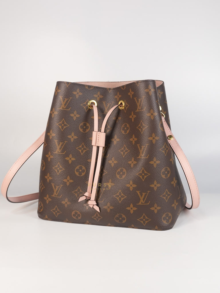 NeoNoe Bucket Bag MM in Rose Poudre Monogram Canvas (Date Code: DE4159) | Purse Maison Luxury Bags Shop