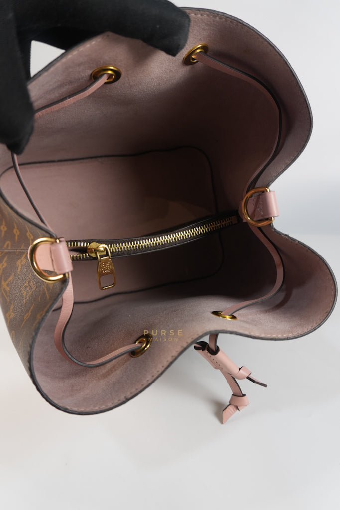 NeoNoe Bucket Bag MM in Rose Poudre Monogram Canvas (Date Code: DE4159) | Purse Maison Luxury Bags Shop