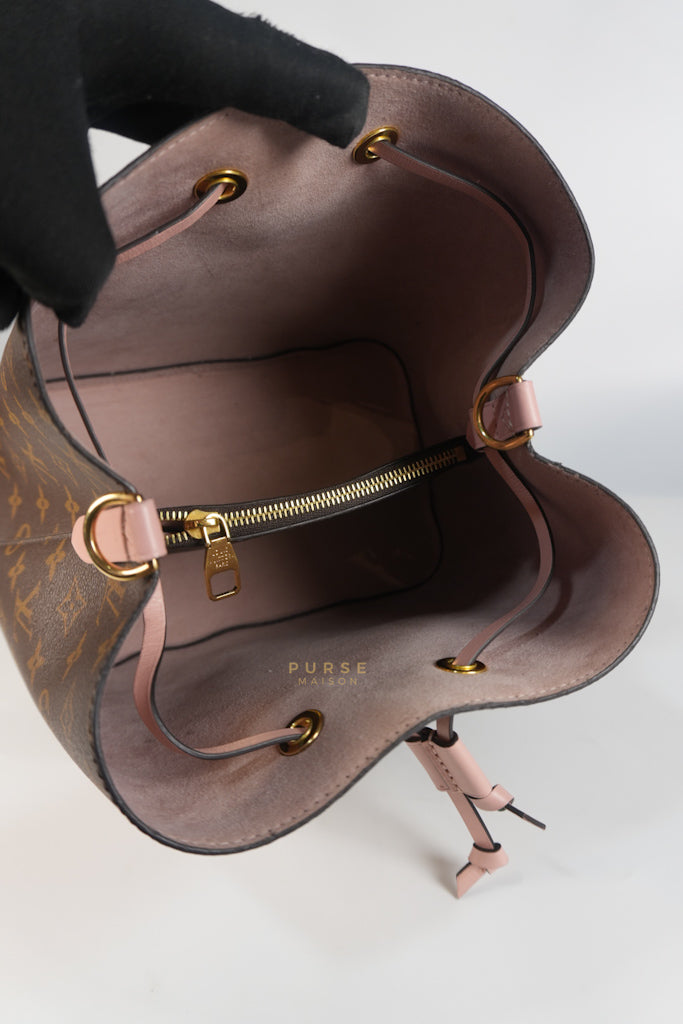 NeoNoe Bucket Bag MM in Rose Poudre Monogram Canvas (Date Code: DE4159) | Purse Maison Luxury Bags Shop