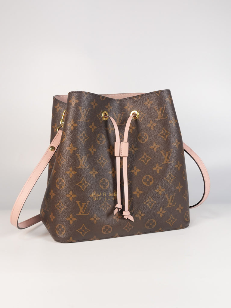 NeoNoe Bucket Bag MM in Rose Poudre Monogram Canvas (Date Code: DE4159) | Purse Maison Luxury Bags Shop