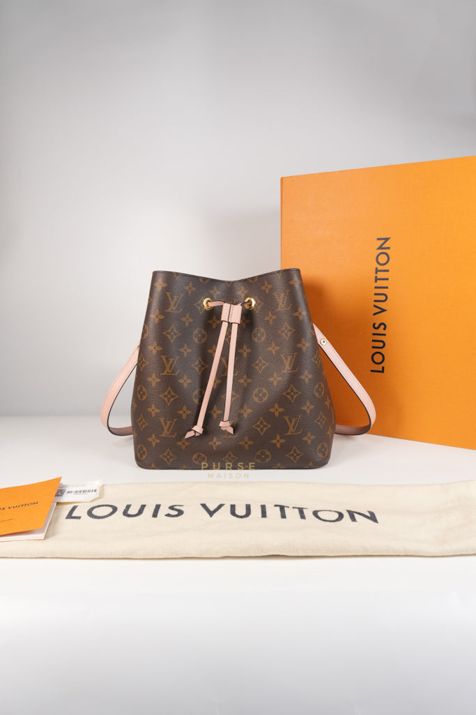 NeoNoe Bucket Bag MM in Rose Poudre Monogram Canvas (Date Code: DE4159) | Purse Maison Luxury Bags Shop