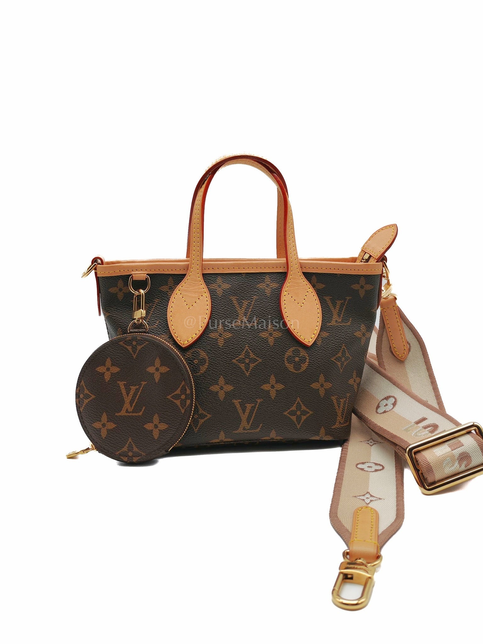 Neverfull BB in Monogram Canvas Crossbody Bag (Microchip) | Purse Maison Luxury Bags Shop