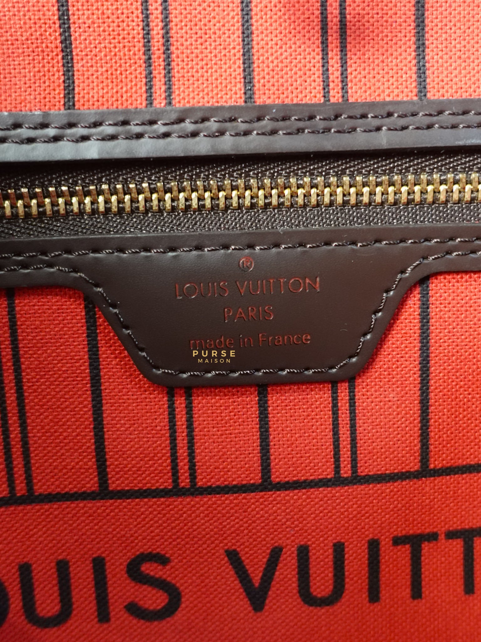 Neverfull GM Damier Ebene Monogram Leather (Microchip) | Purse Maison Luxury Bags Shop