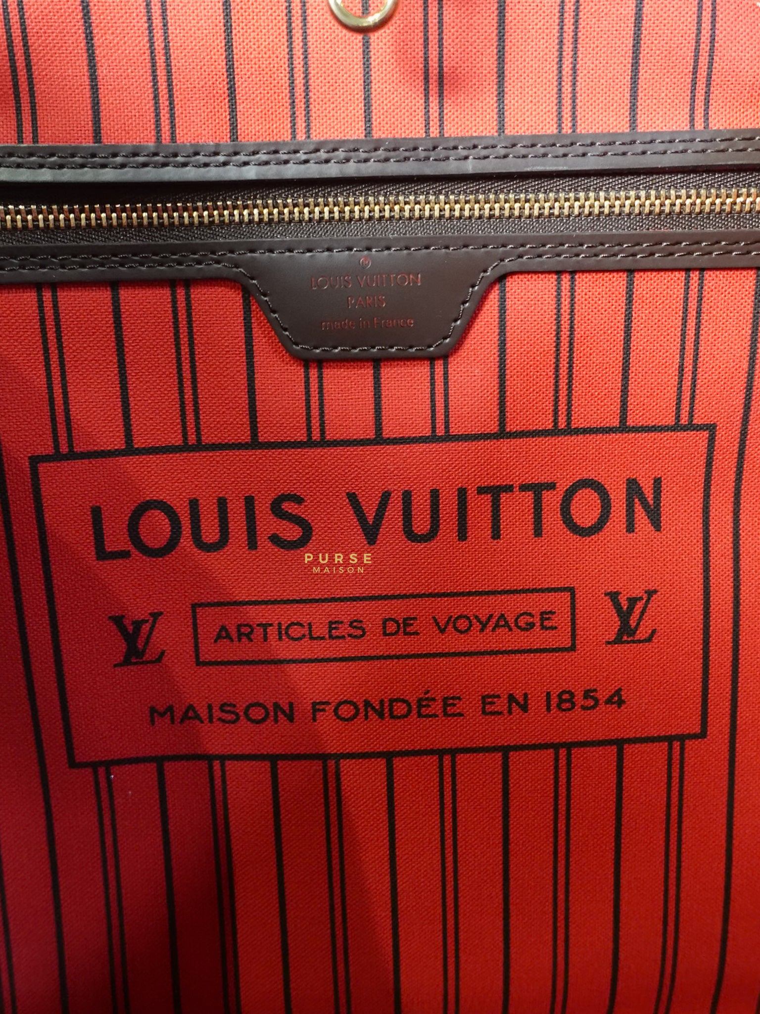Neverfull GM Damier Ebene Monogram Leather (Microchip) | Purse Maison Luxury Bags Shop