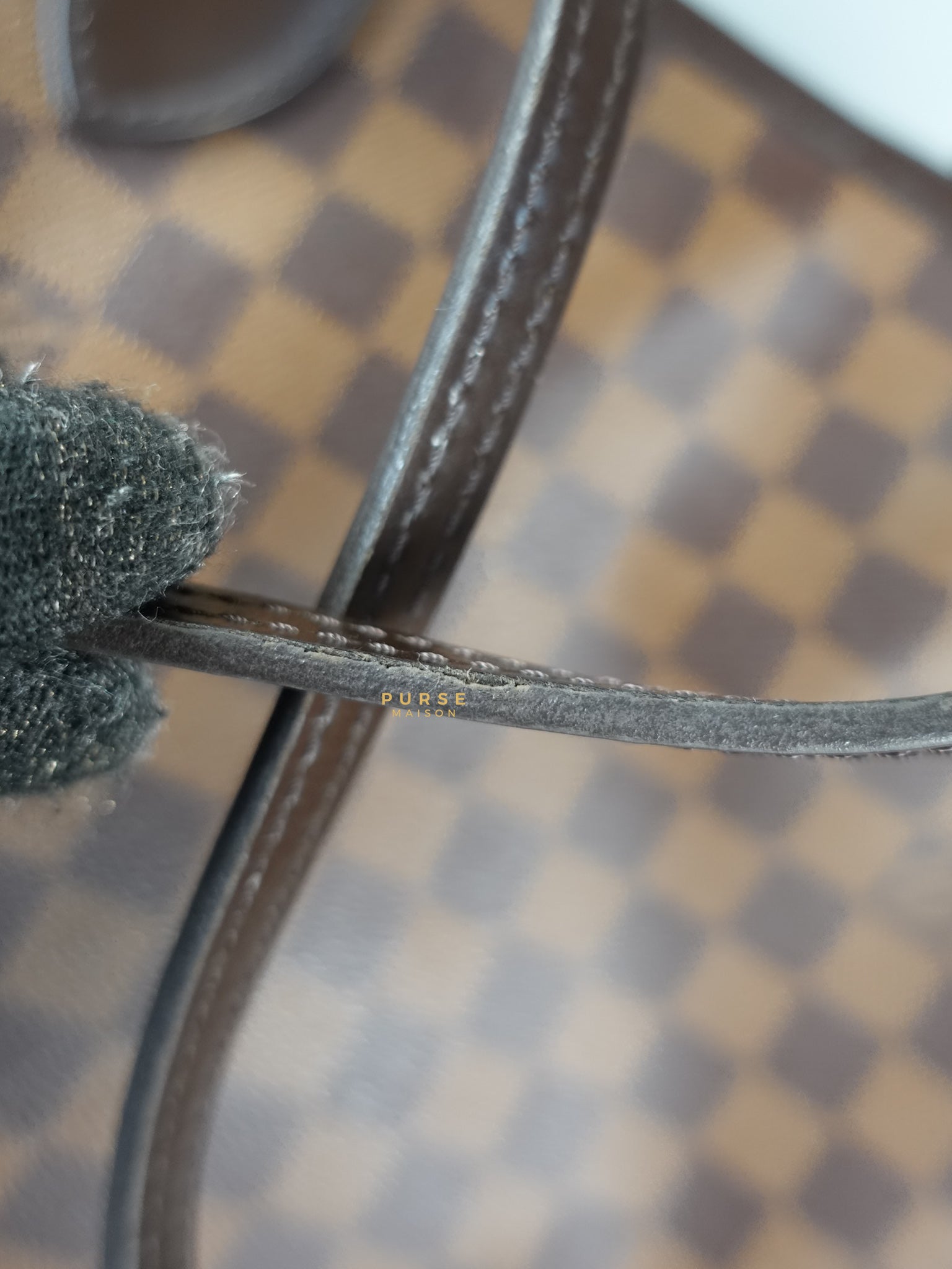 Neverfull GM Damier Ebene Monogram Leather (Microchip) | Purse Maison Luxury Bags Shop
