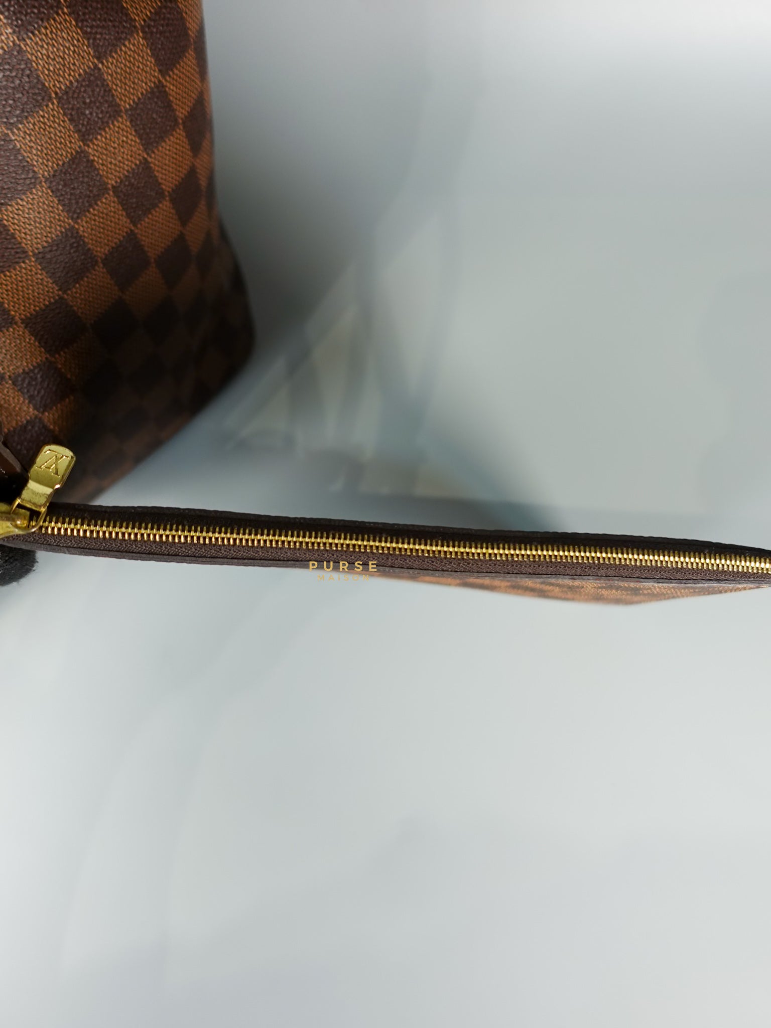 Neverfull GM Damier Ebene Monogram Leather (Microchip) | Purse Maison Luxury Bags Shop
