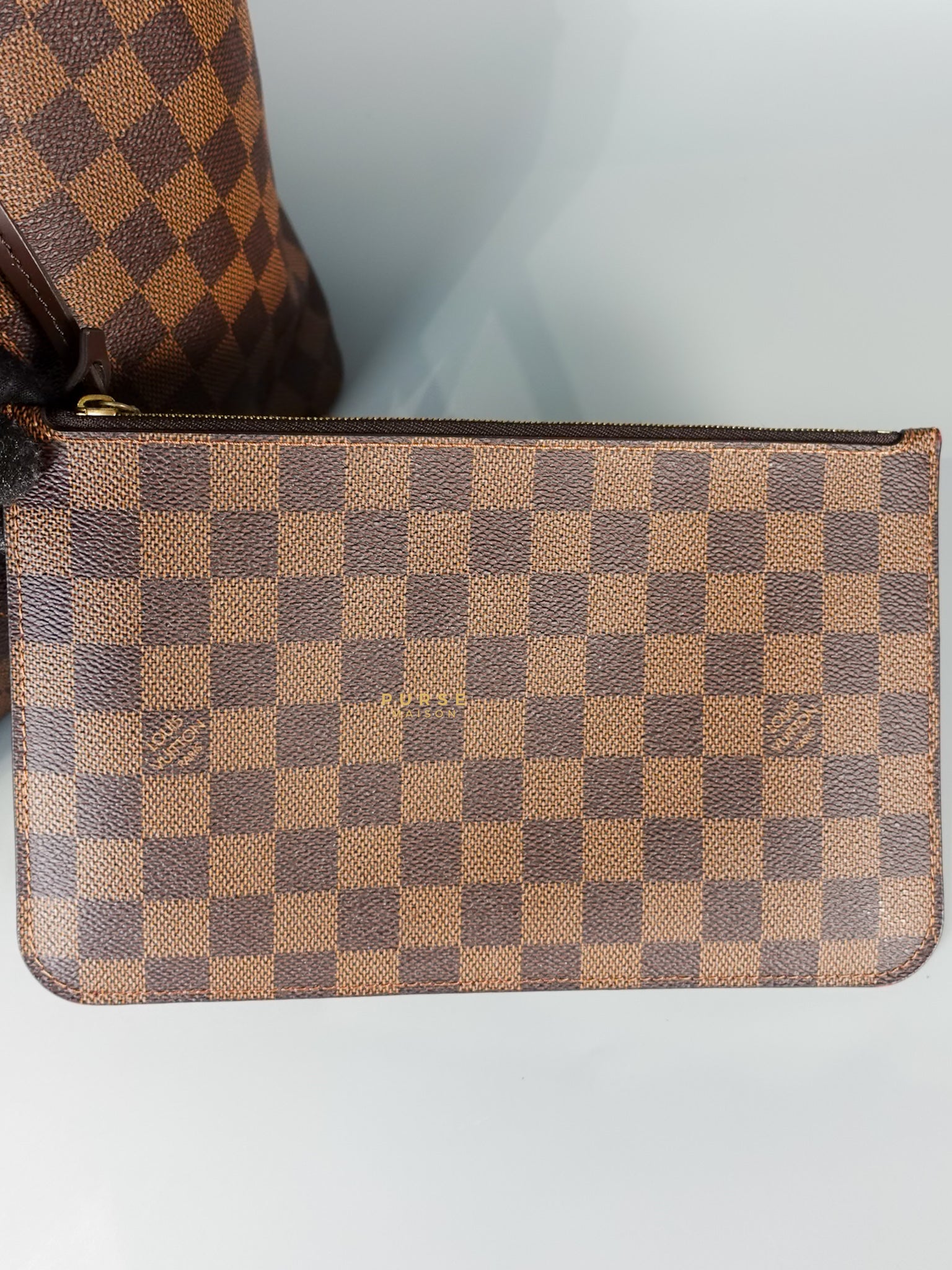 Neverfull GM Damier Ebene Monogram Leather (Microchip) | Purse Maison Luxury Bags Shop