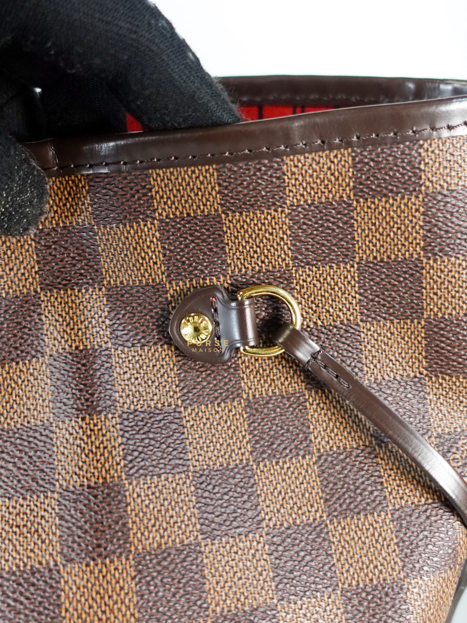 Neverfull GM Damier Ebene Monogram Leather (Microchip) | Purse Maison Luxury Bags Shop