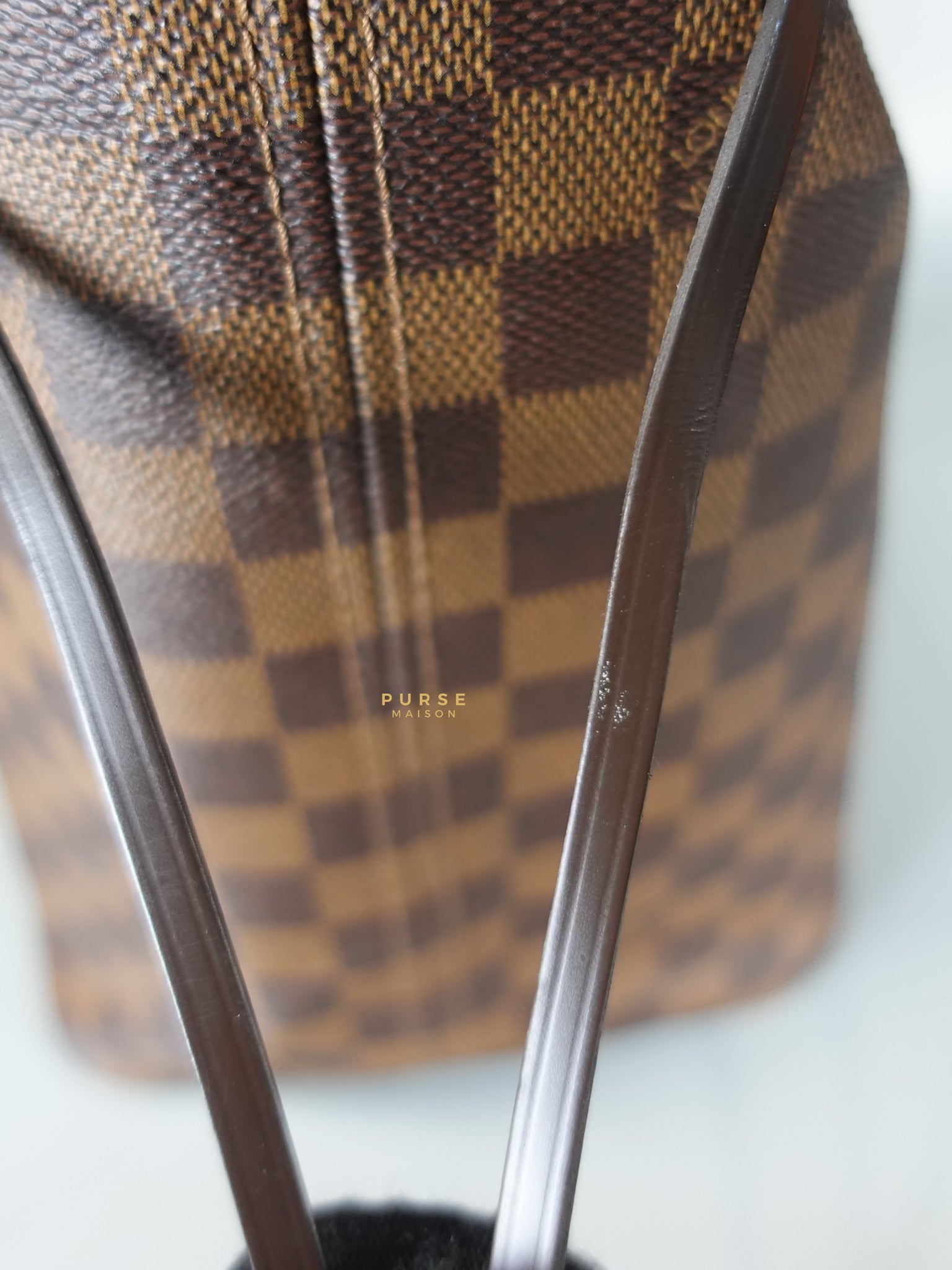 Neverfull GM Damier Ebene Monogram Leather (Microchip) | Purse Maison Luxury Bags Shop