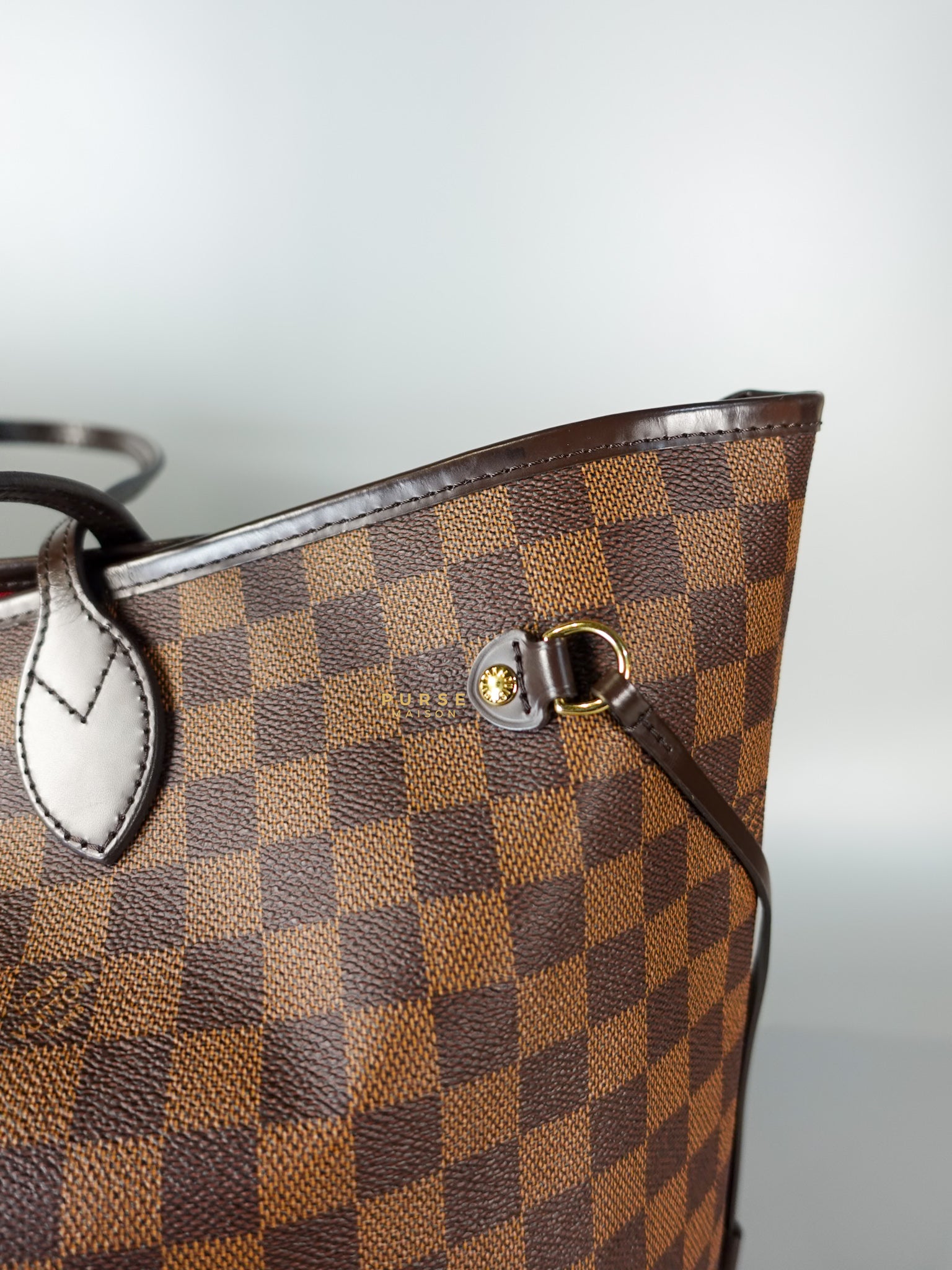 Neverfull GM Damier Ebene Monogram Leather (Microchip) | Purse Maison Luxury Bags Shop