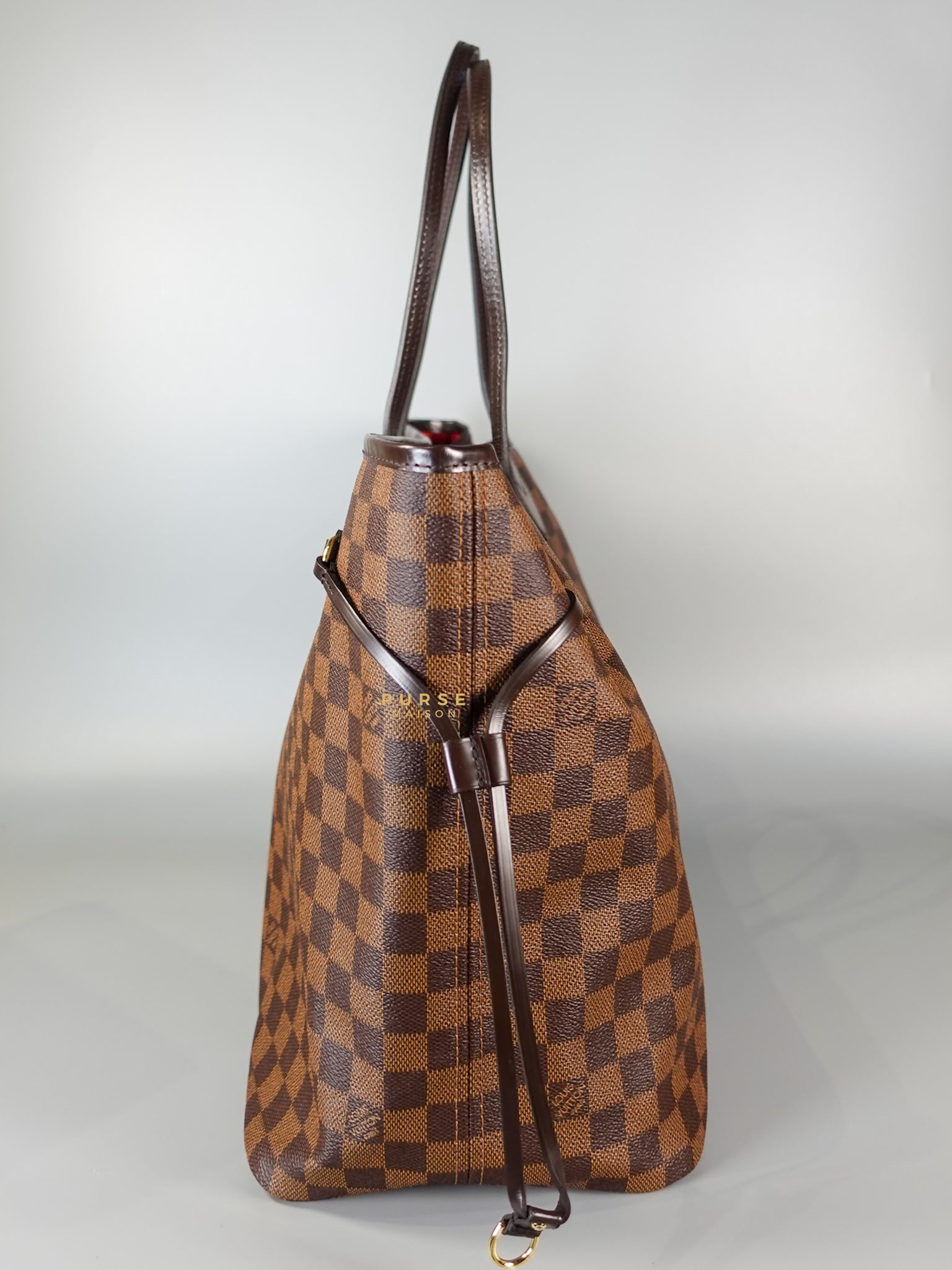 Neverfull GM Damier Ebene Monogram Leather (Microchip) | Purse Maison Luxury Bags Shop