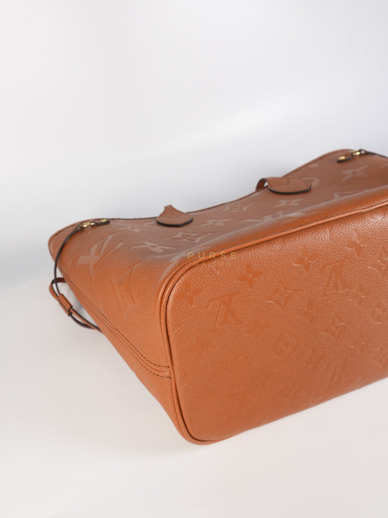 Neverfull MM Cognac Empreinte Leather Tote Bag (Microchip) | Purse Maison Luxury Bags Shop