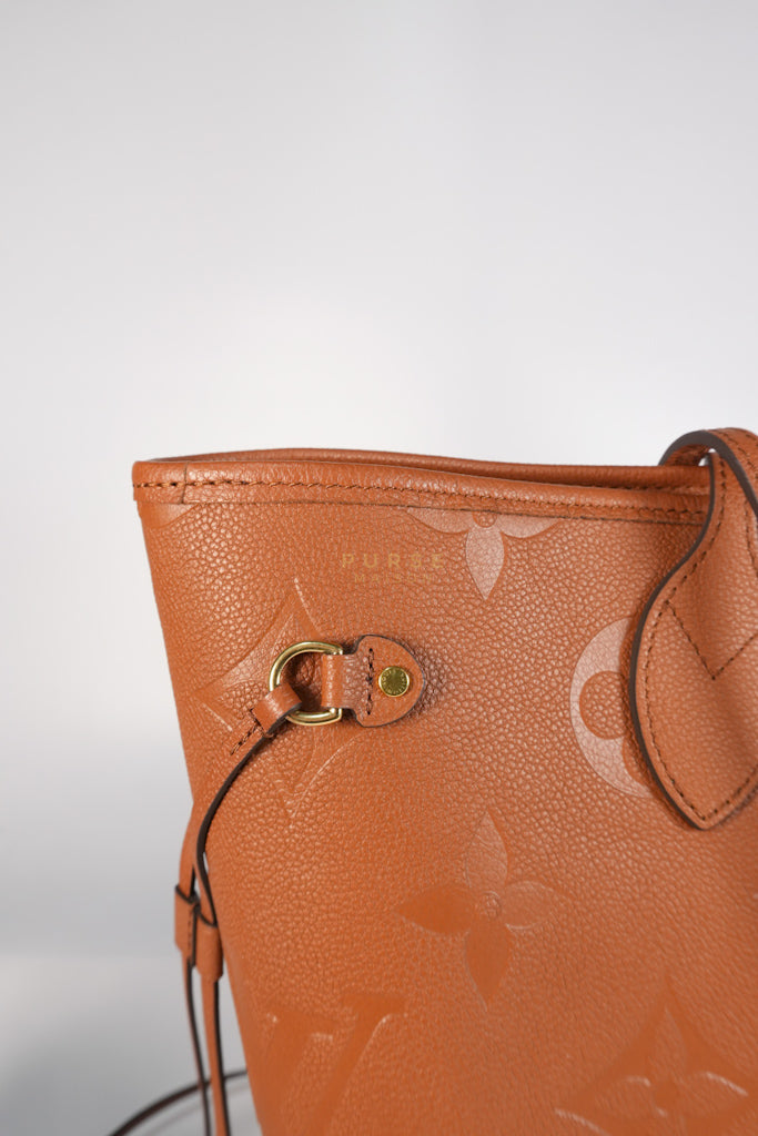 Neverfull MM Cognac Empreinte Leather Tote Bag (Microchip) | Purse Maison Luxury Bags Shop