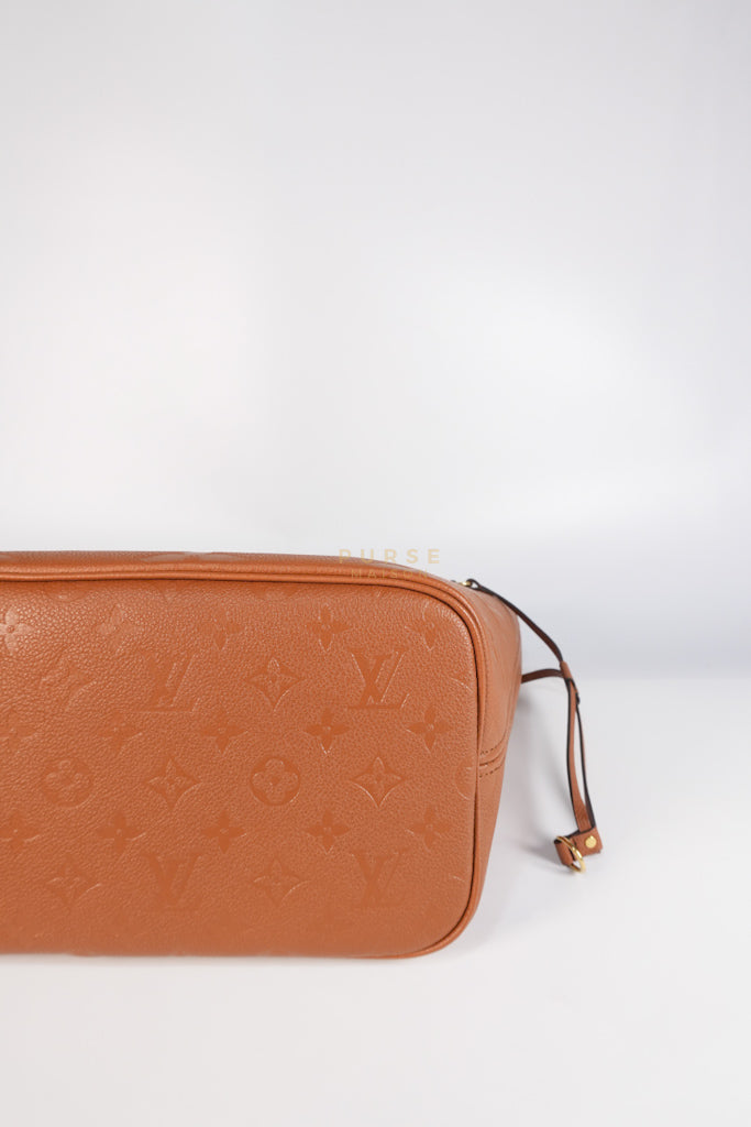 Neverfull MM Cognac Empreinte Leather Tote Bag (Microchip) | Purse Maison Luxury Bags Shop