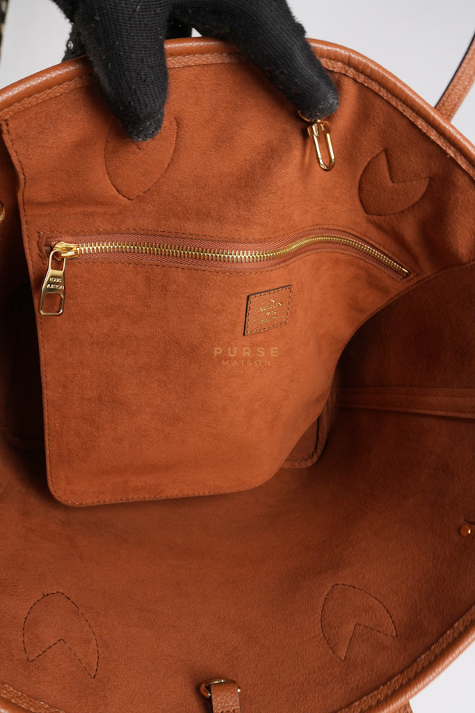Neverfull MM Cognac Empreinte Leather Tote Bag (Microchip) | Purse Maison Luxury Bags Shop