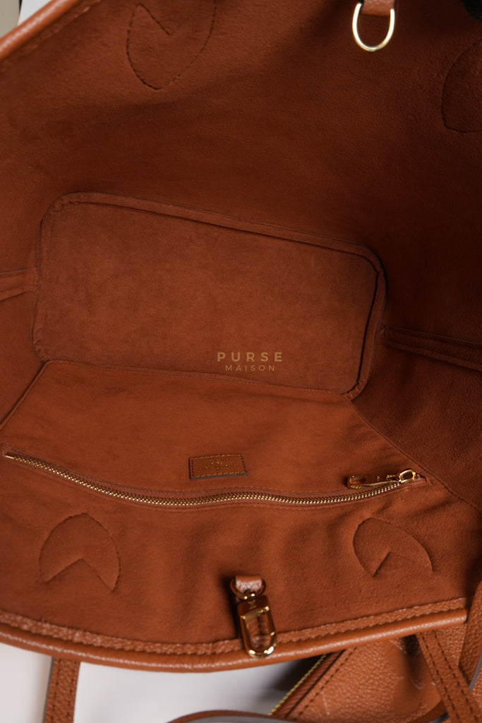 Neverfull MM Cognac Empreinte Leather Tote Bag (Microchip) | Purse Maison Luxury Bags Shop