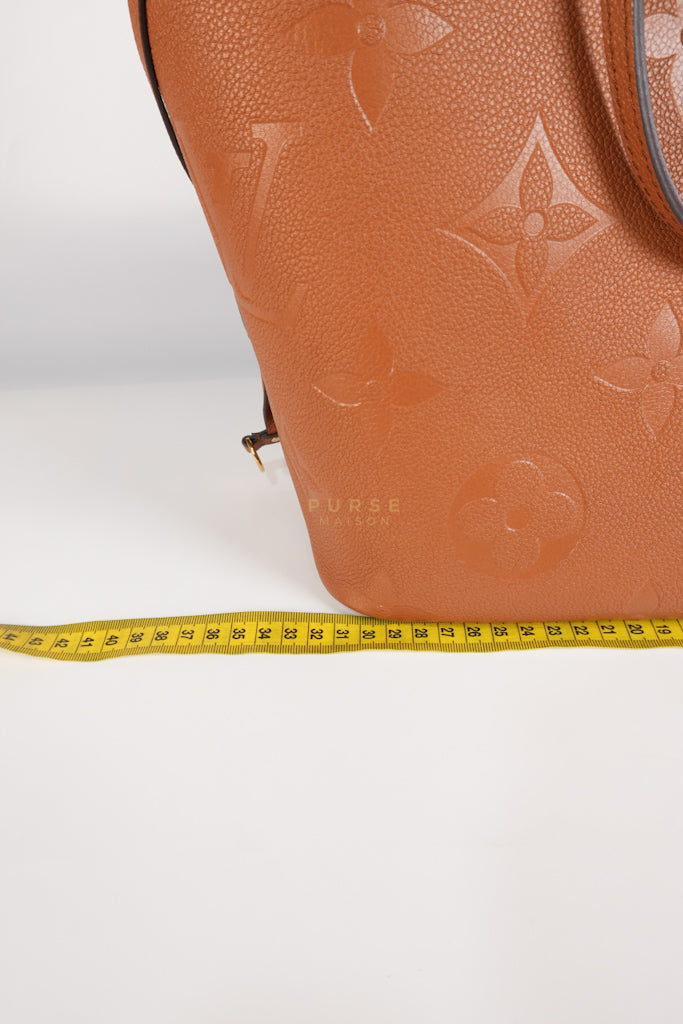 Neverfull MM Cognac Empreinte Leather Tote Bag (Microchip) | Purse Maison Luxury Bags Shop