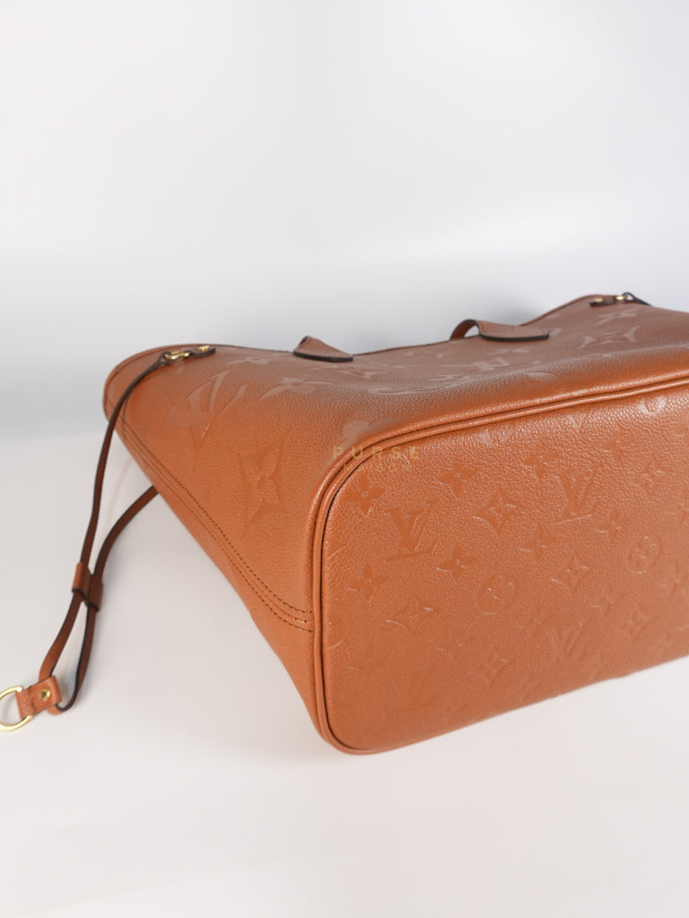 Neverfull MM Cognac Empreinte Leather Tote Bag (Microchip) | Purse Maison Luxury Bags Shop