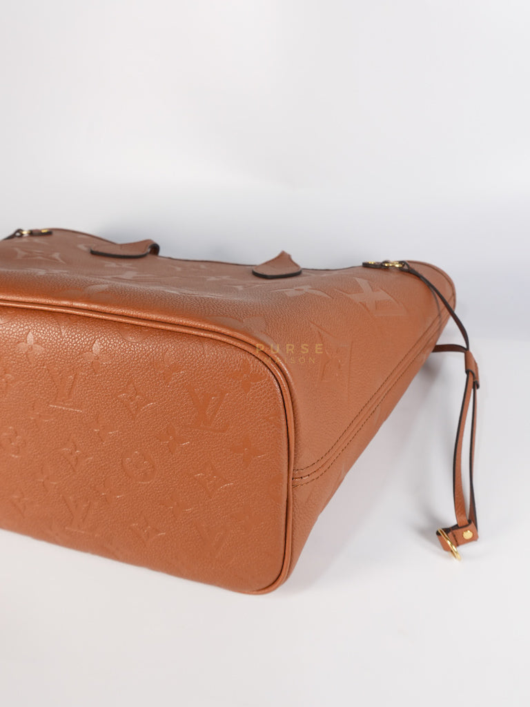 Neverfull MM Cognac Empreinte Leather Tote Bag (Microchip) | Purse Maison Luxury Bags Shop