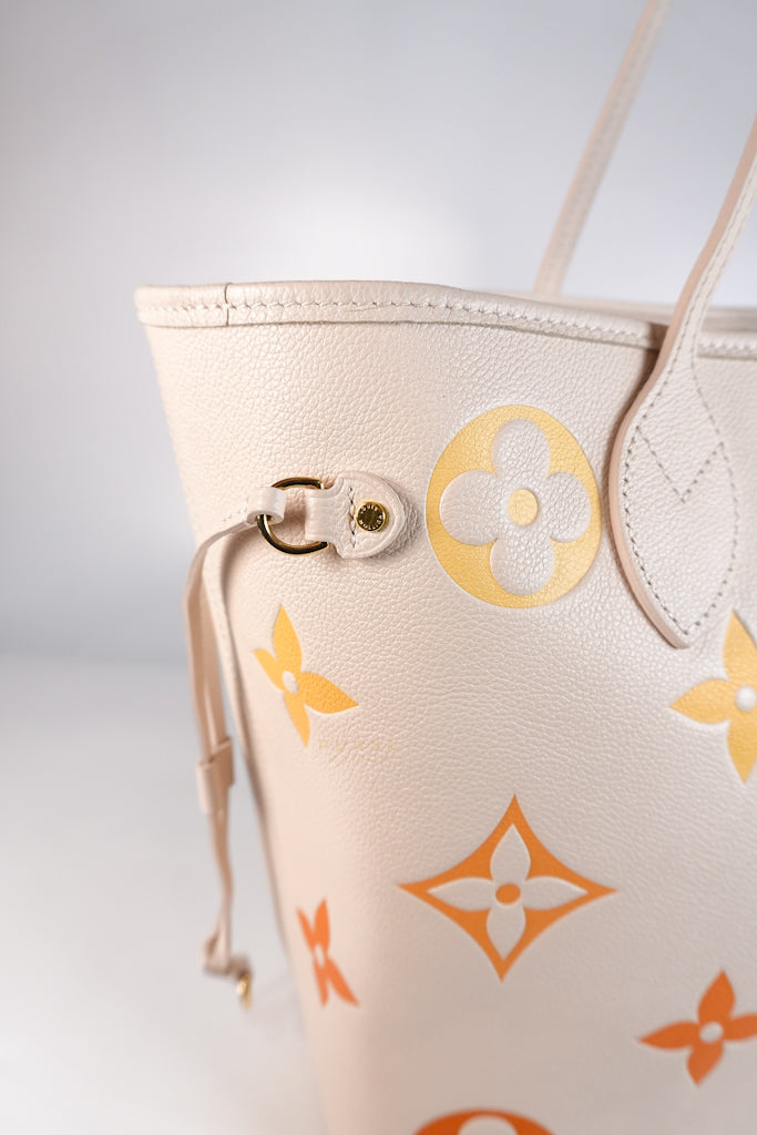 Neverfull MM Cream Monogram Empreinte Leather(Microchip) | Purse Maison Luxury Bags Shop