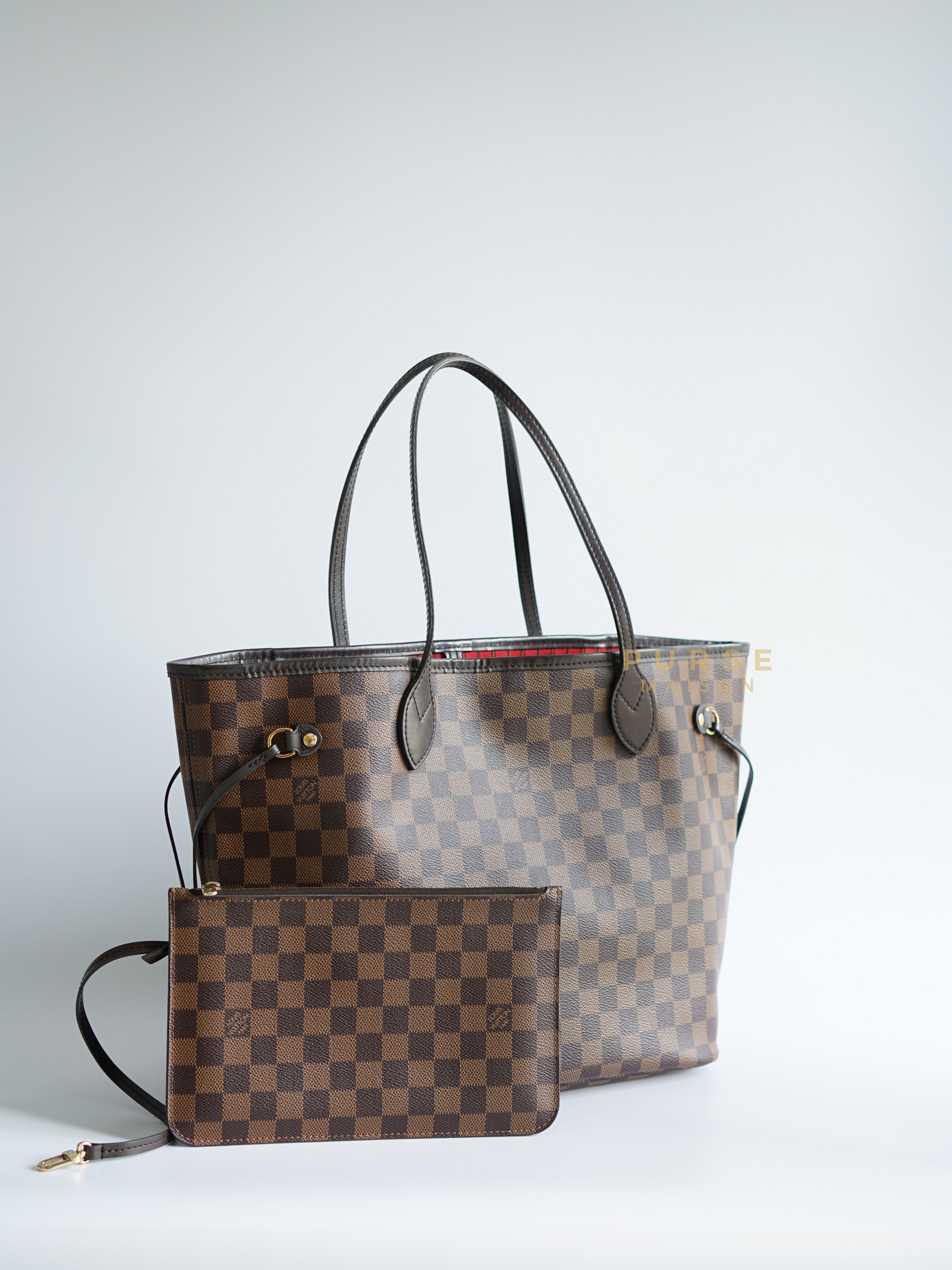 Damier ebene neverfull discount mm gm pochette