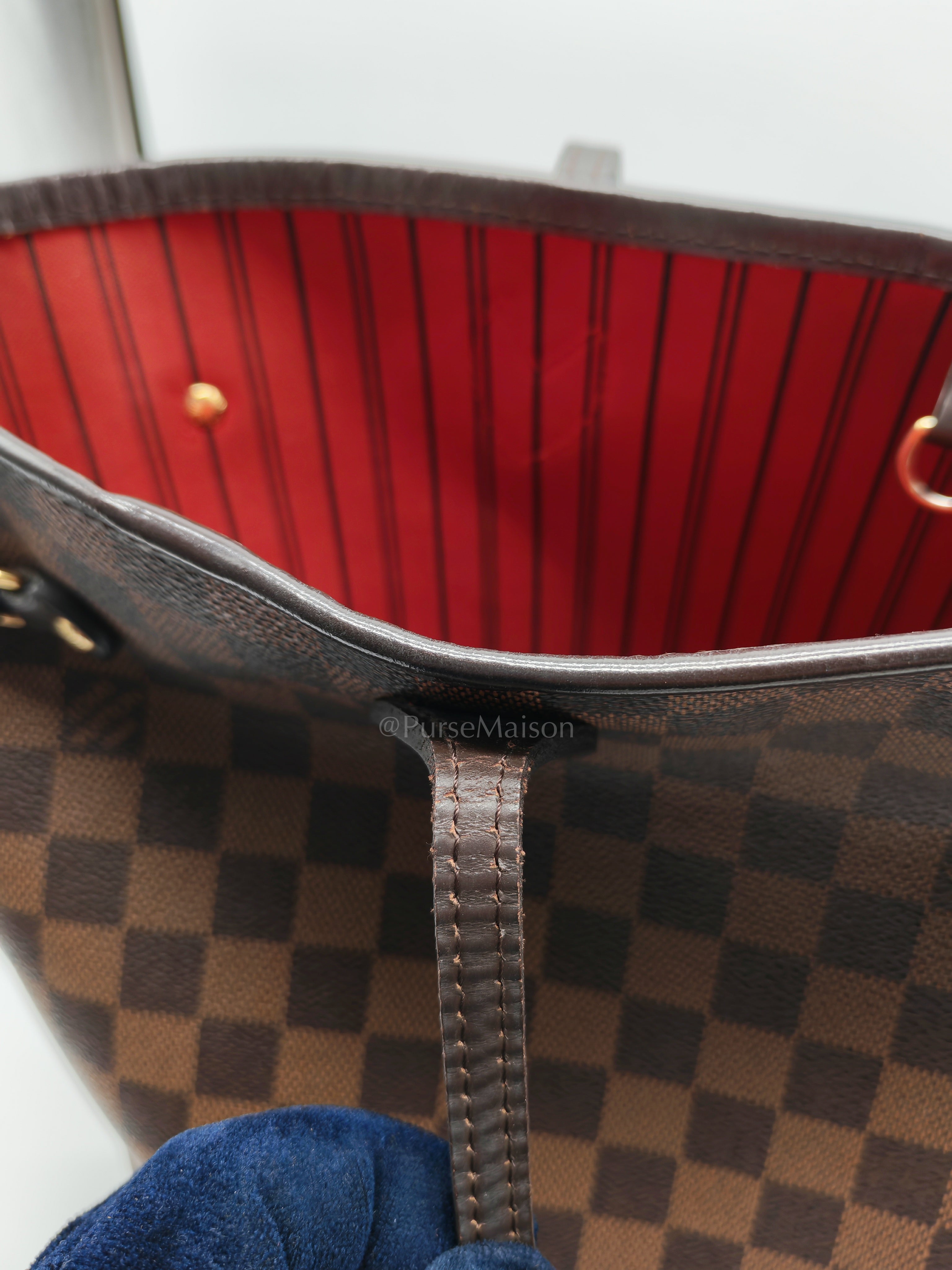 Neverfull MM in Damier Ebene Canvas Tote Bag (Date Code: SA1164) | Purse Maison Luxury Bags Shop