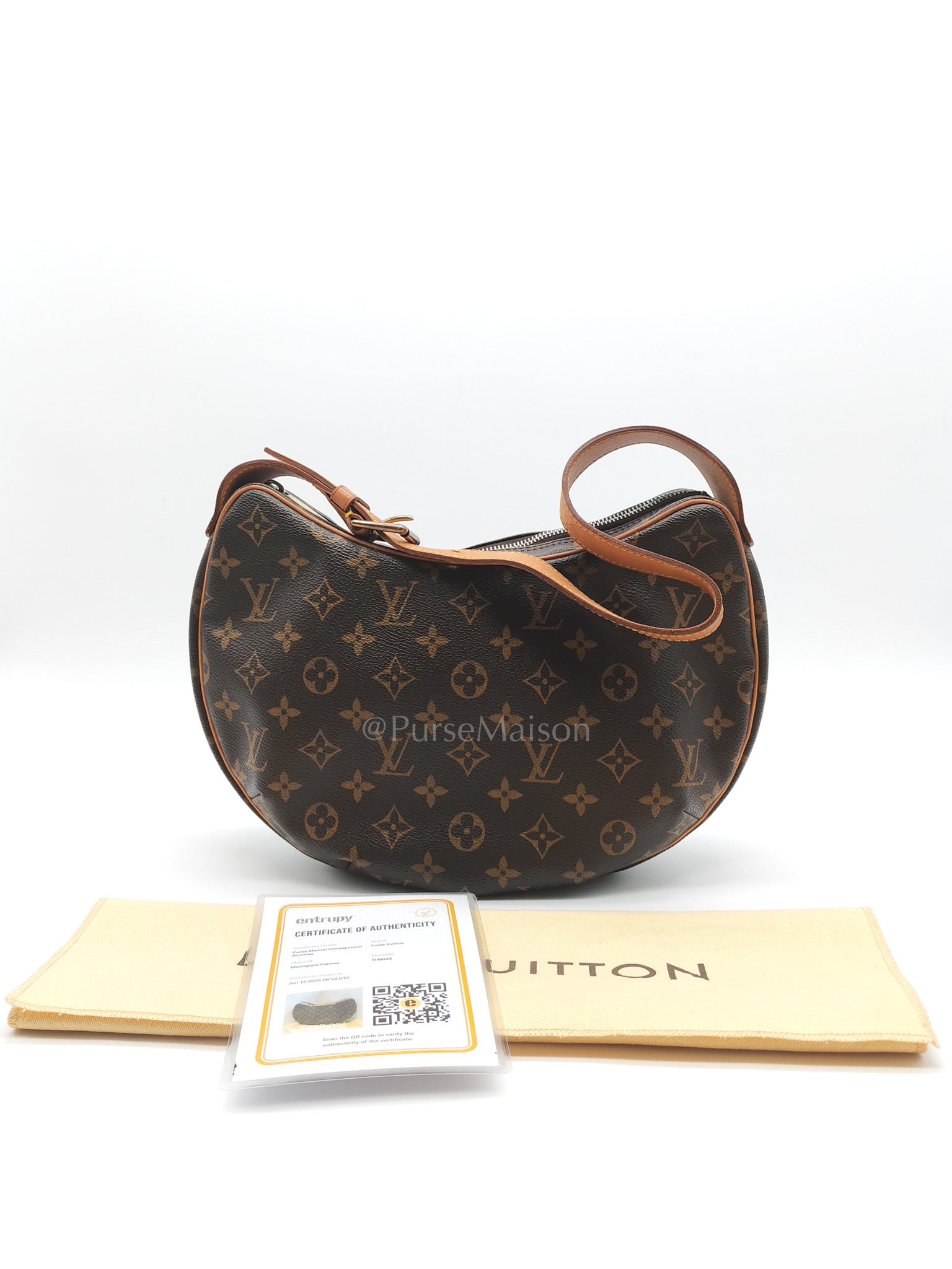 Croissant MM Handbag in Monogram Canvas (Datecode: TH0043)