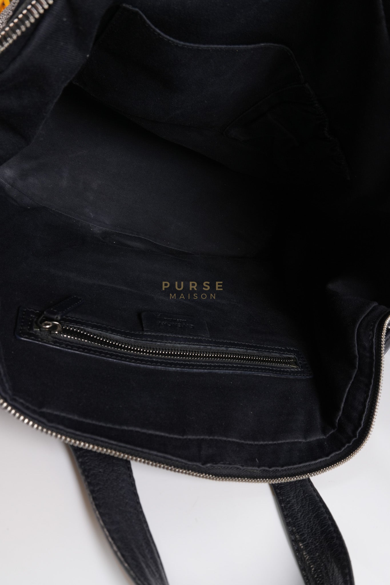 Nightingale Bag Medium in Black Calfskin Leather & Silver Hardware | Purse Maison Luxury Bags Shop