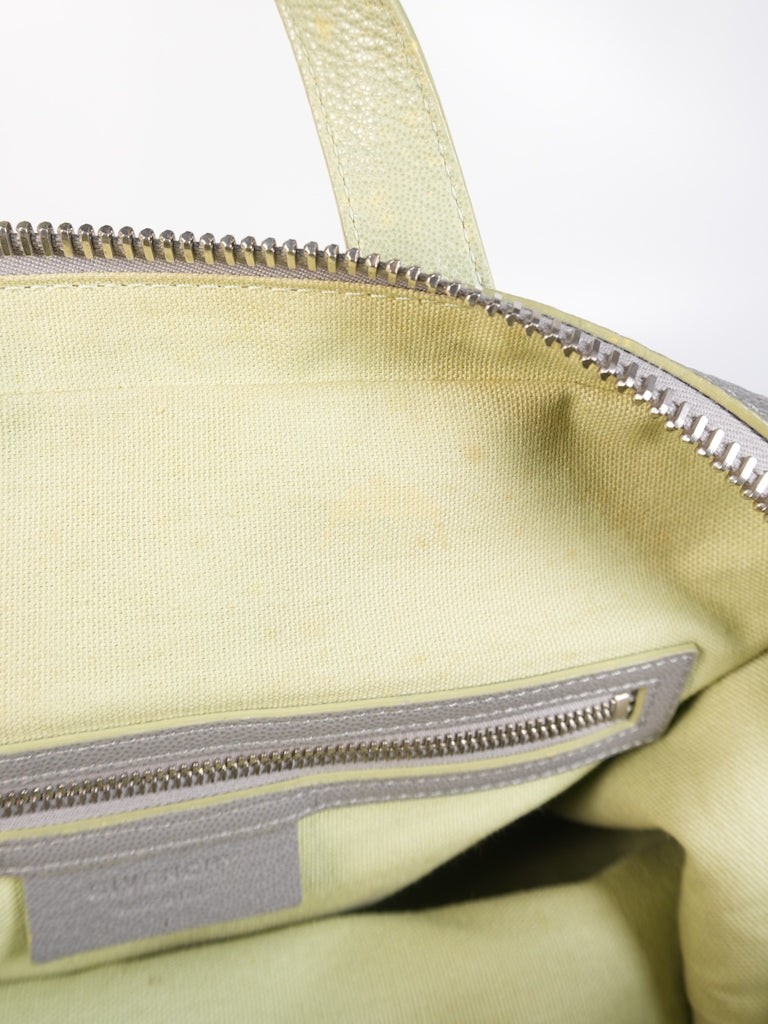 Nightingale in Large Gray Grained Calfskin Leather Shoulder Bag | Purse Maison Luxury Bags Shop