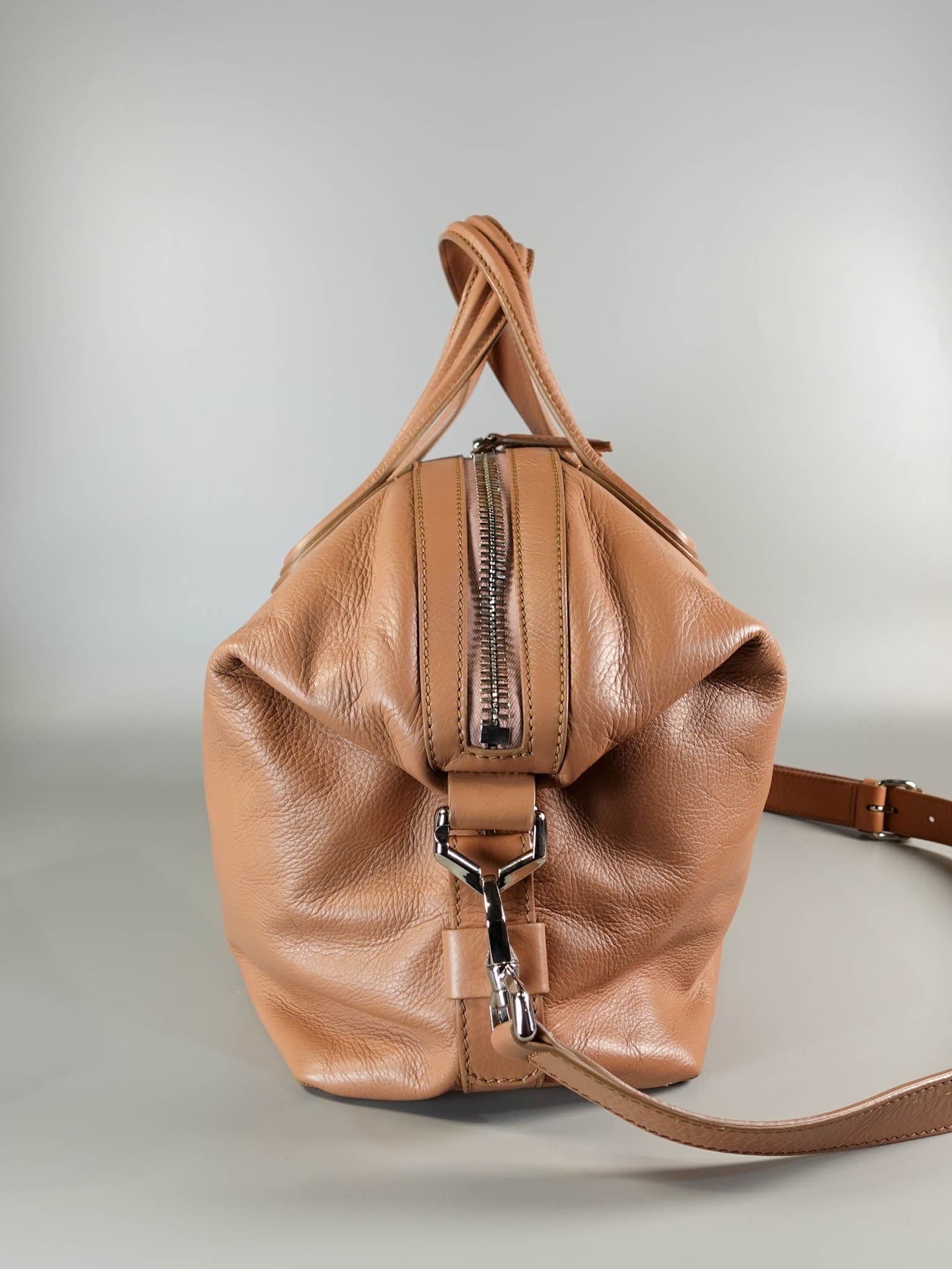 Nightingale in Medium Dark Beige Calfskin Leather | Purse Maison Luxury Bags Shop