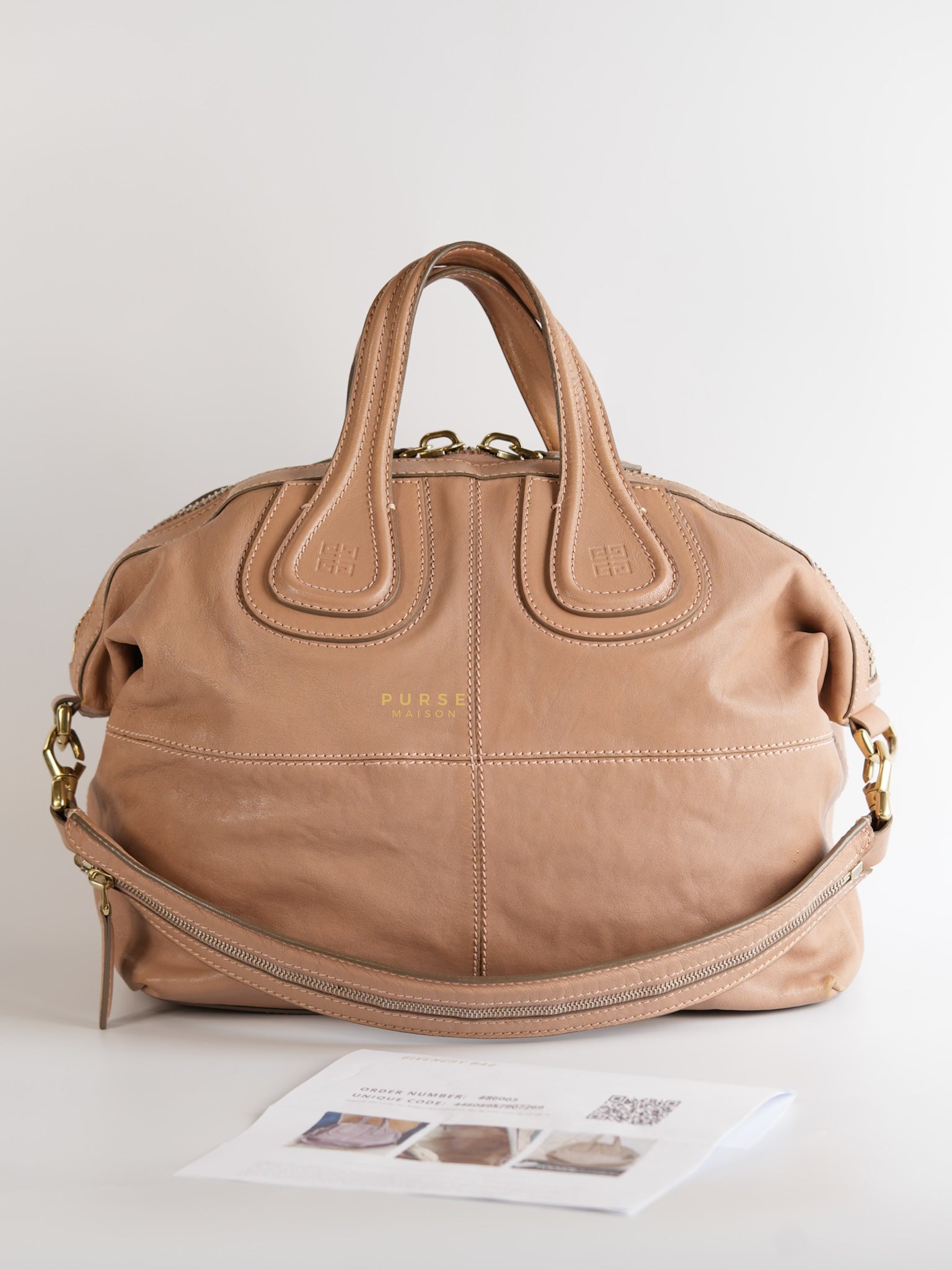 Nightingale Medium Dusty Rose Calfskin Bag | Purse Maison Luxury Bags Shop