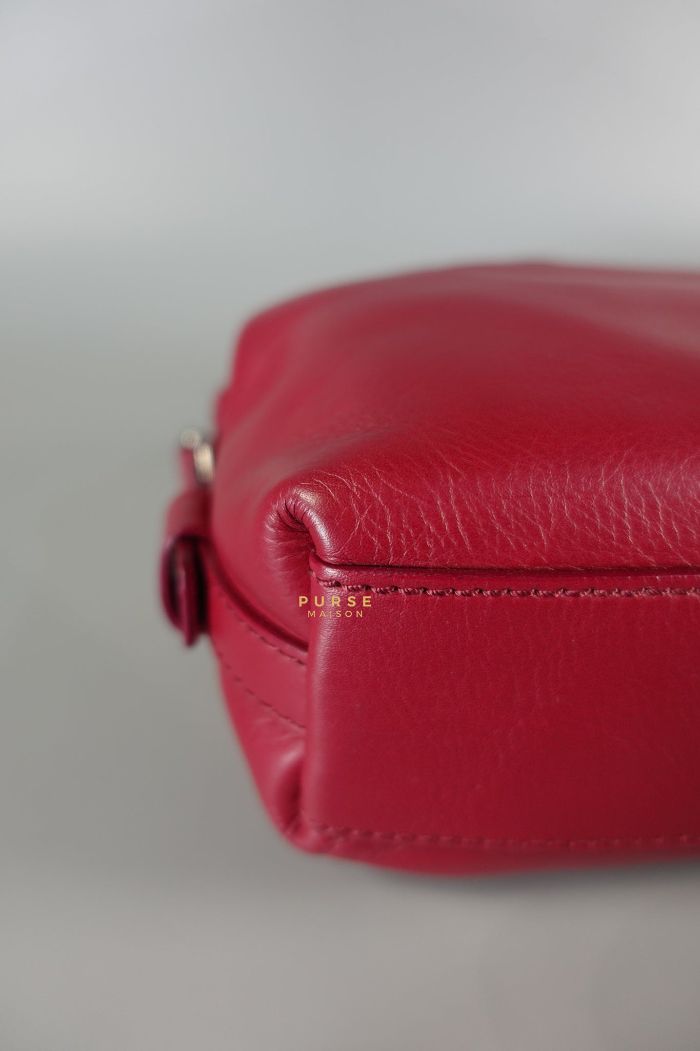 Nightingale Mini Cherry Grained Leather Bag | Purse Maison Luxury Bags Shop