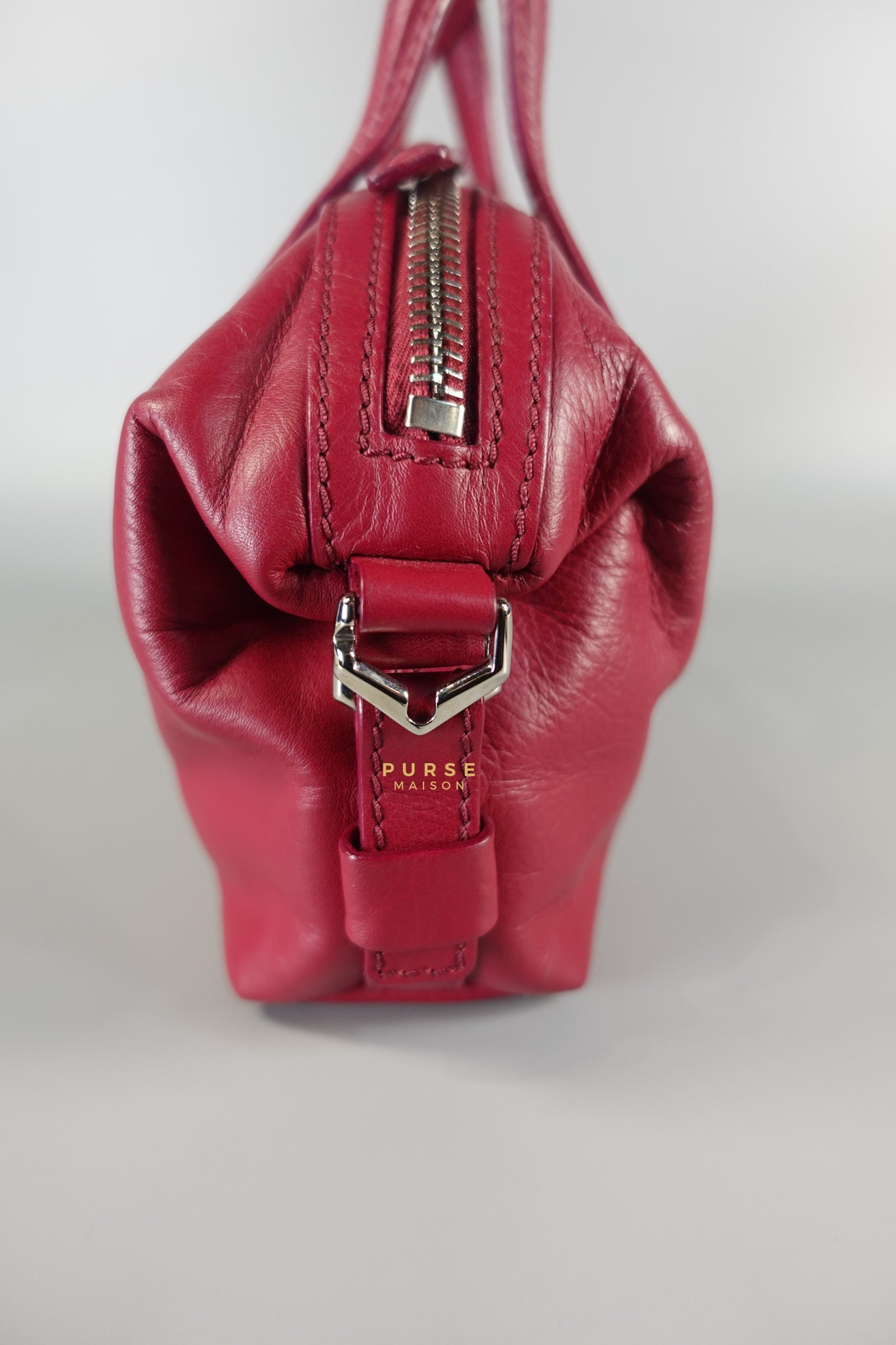 Nightingale Mini Cherry Grained Leather Bag | Purse Maison Luxury Bags Shop