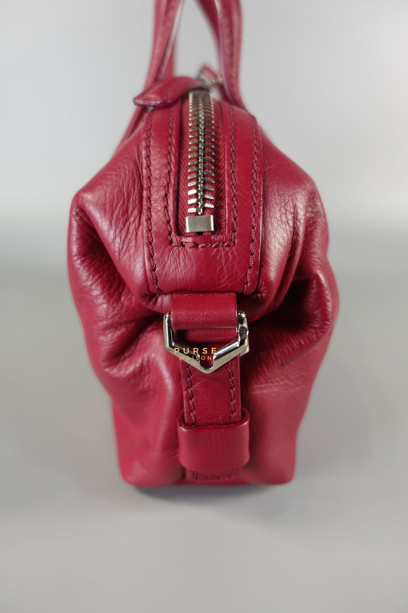 Nightingale Mini Cherry Grained Leather Bag | Purse Maison Luxury Bags Shop