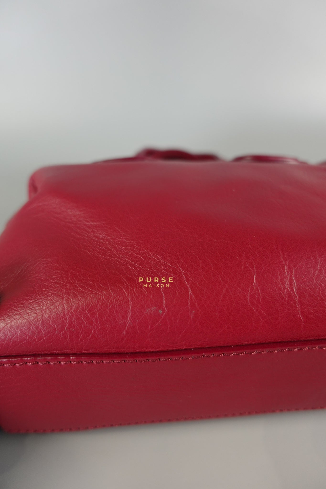 Nightingale Mini Cherry Grained Leather Bag | Purse Maison Luxury Bags Shop