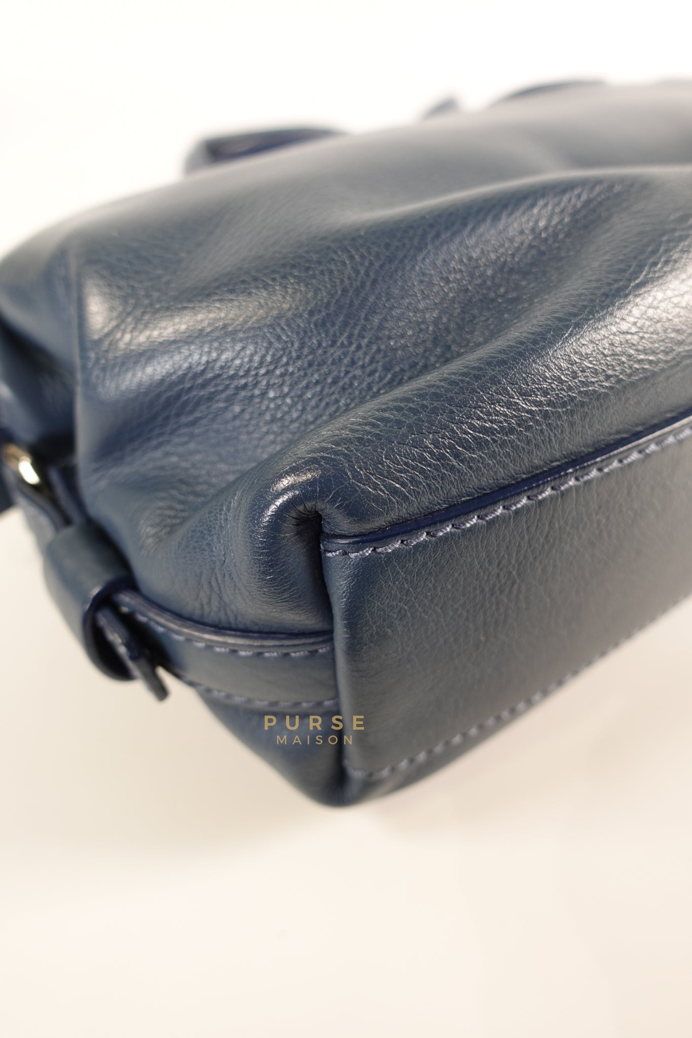 Nightingale Mini in Blue Calf Leather | Purse Maison Luxury Bags Shop