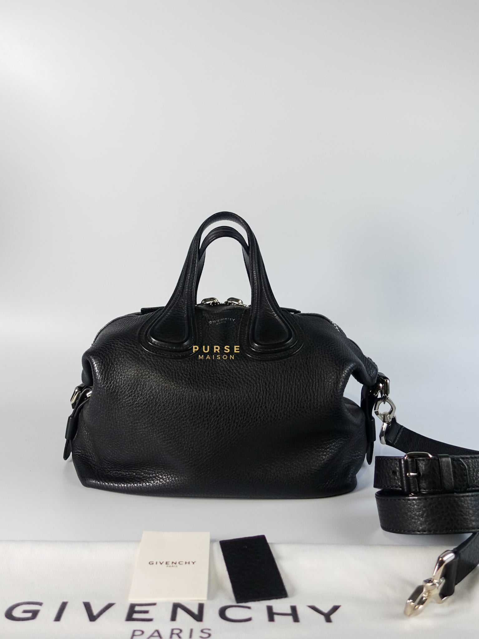 Nightingale Small Black Calfskin Bag | Purse Maison Luxury Bags Shop