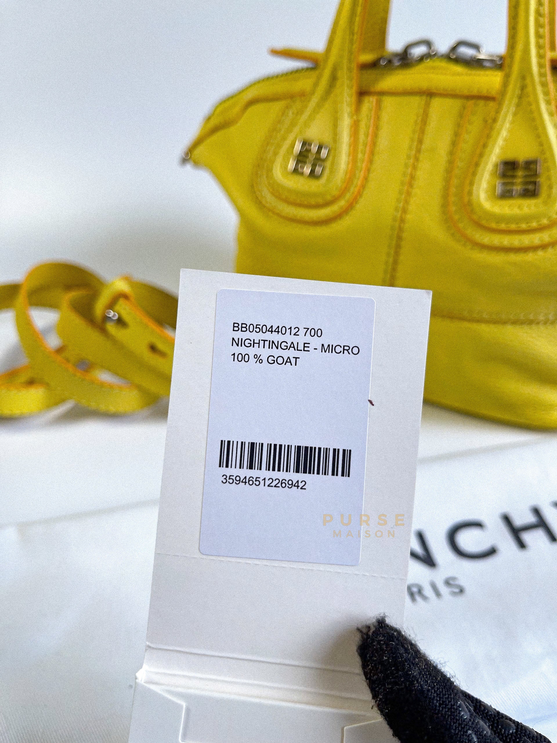 Nightingale Yellow Micro Bag Purse Maison