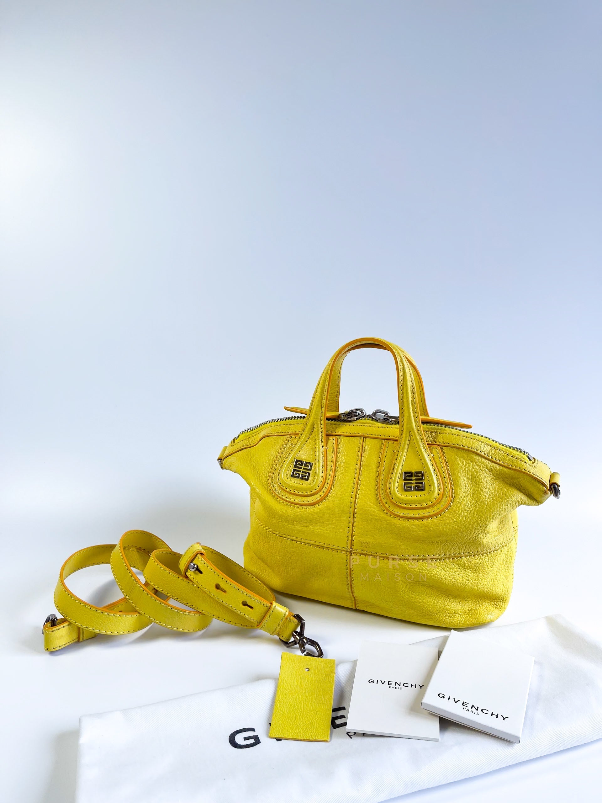 Nightingale Yellow Micro Bag | Purse Maison Luxury Bags Shop