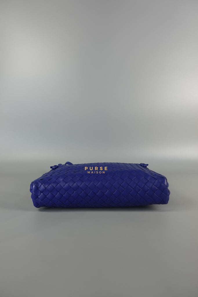 Nodini Crossbody Bag Intrecciato Nappa Small Blue | Purse Maison Luxury Bags Shop