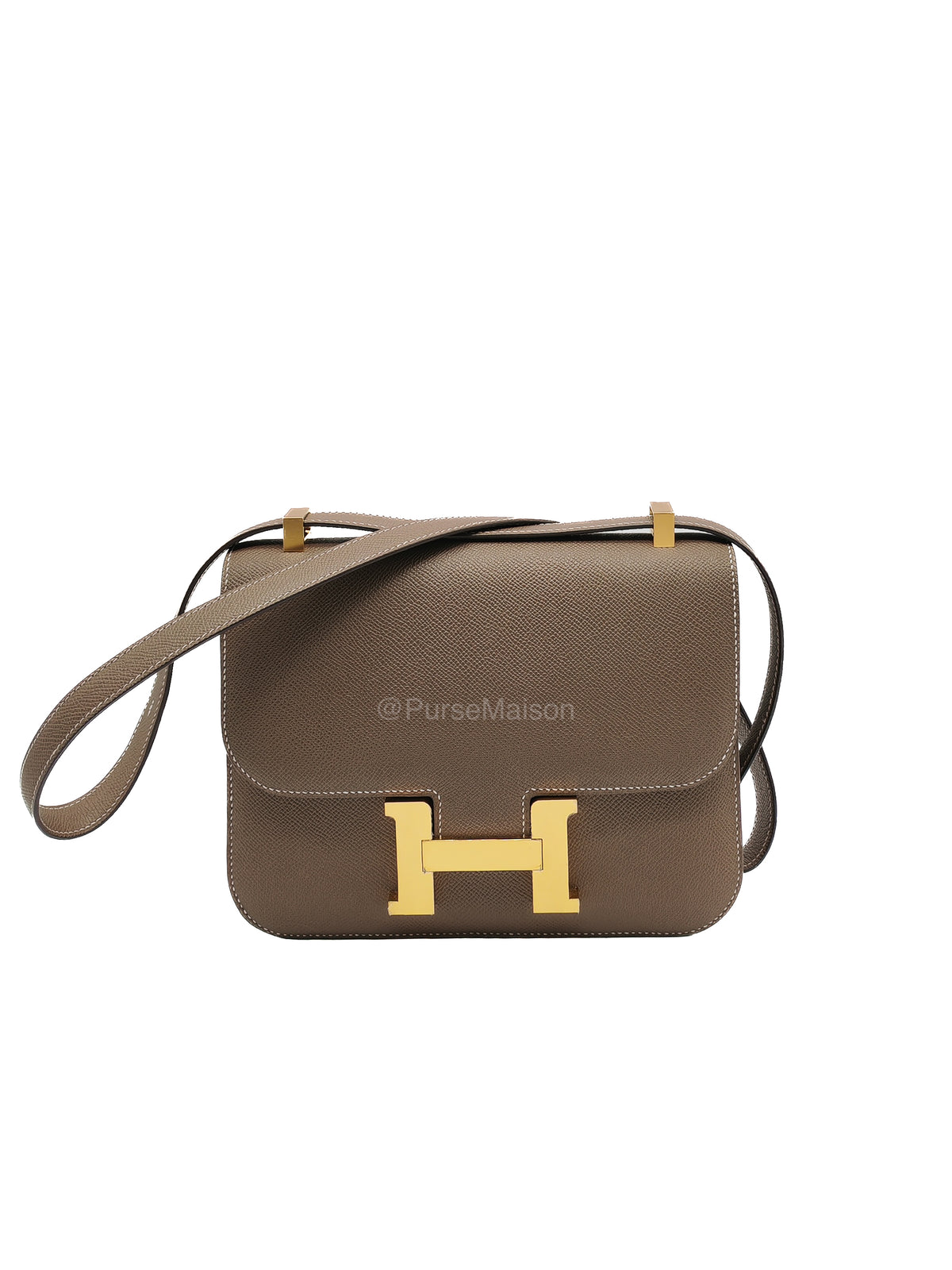 Hermes Constance 24 in Etoupe Epsom Leather and Gold Hardware Stamp U (2022)
