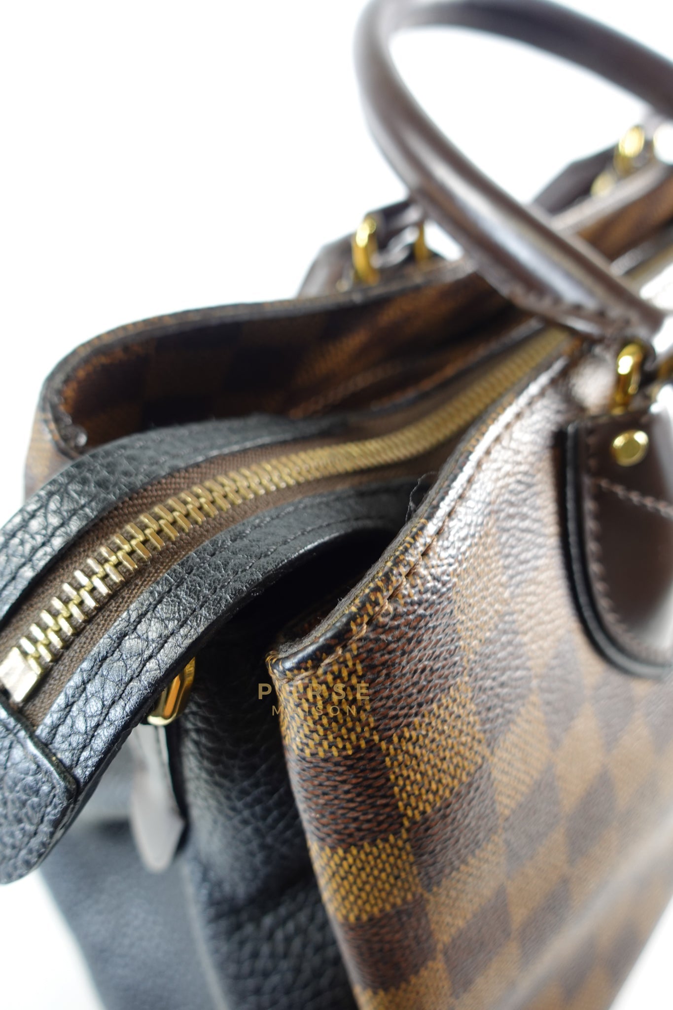 Normandy Noir in Damier Ebene (Date code: AH4166) | Purse Maison Luxury Bags Shop