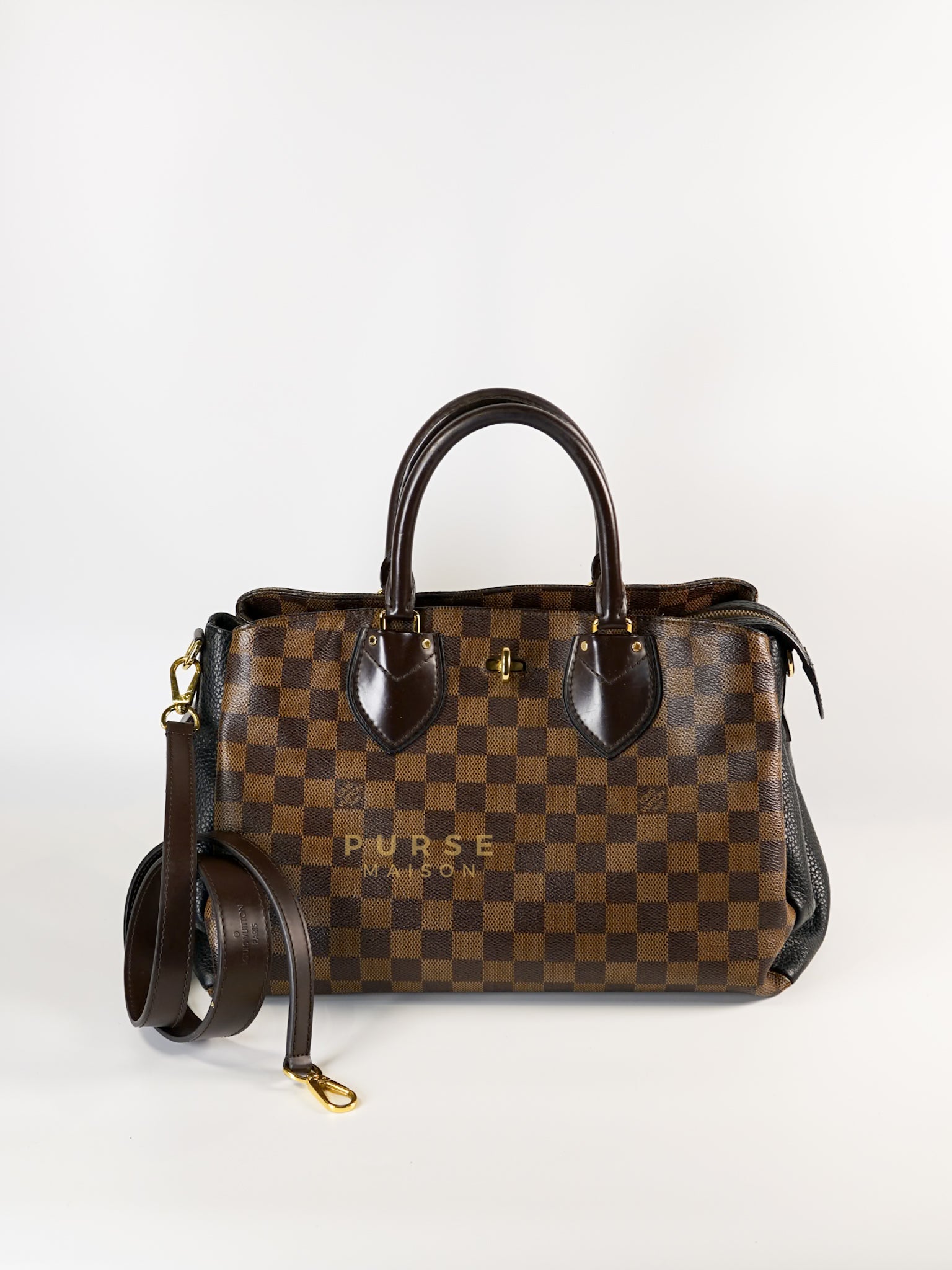 Normandy Noir in Damier Ebene (Date code: AH4166) | Purse Maison Luxury Bags Shop