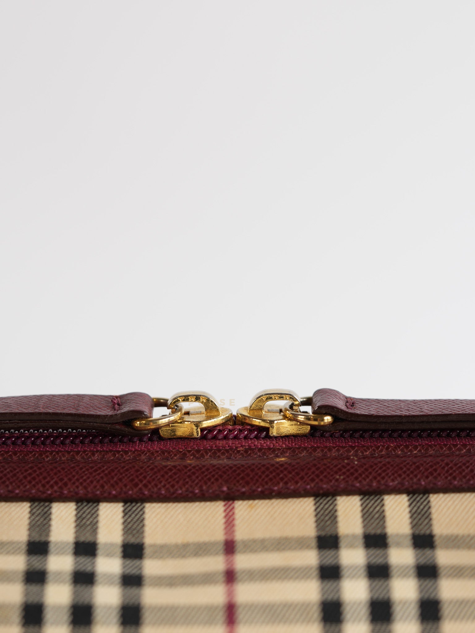 Nova Check Nylon Shoulder Bag Beige Checkered | Purse Maison Luxury Bags Shop