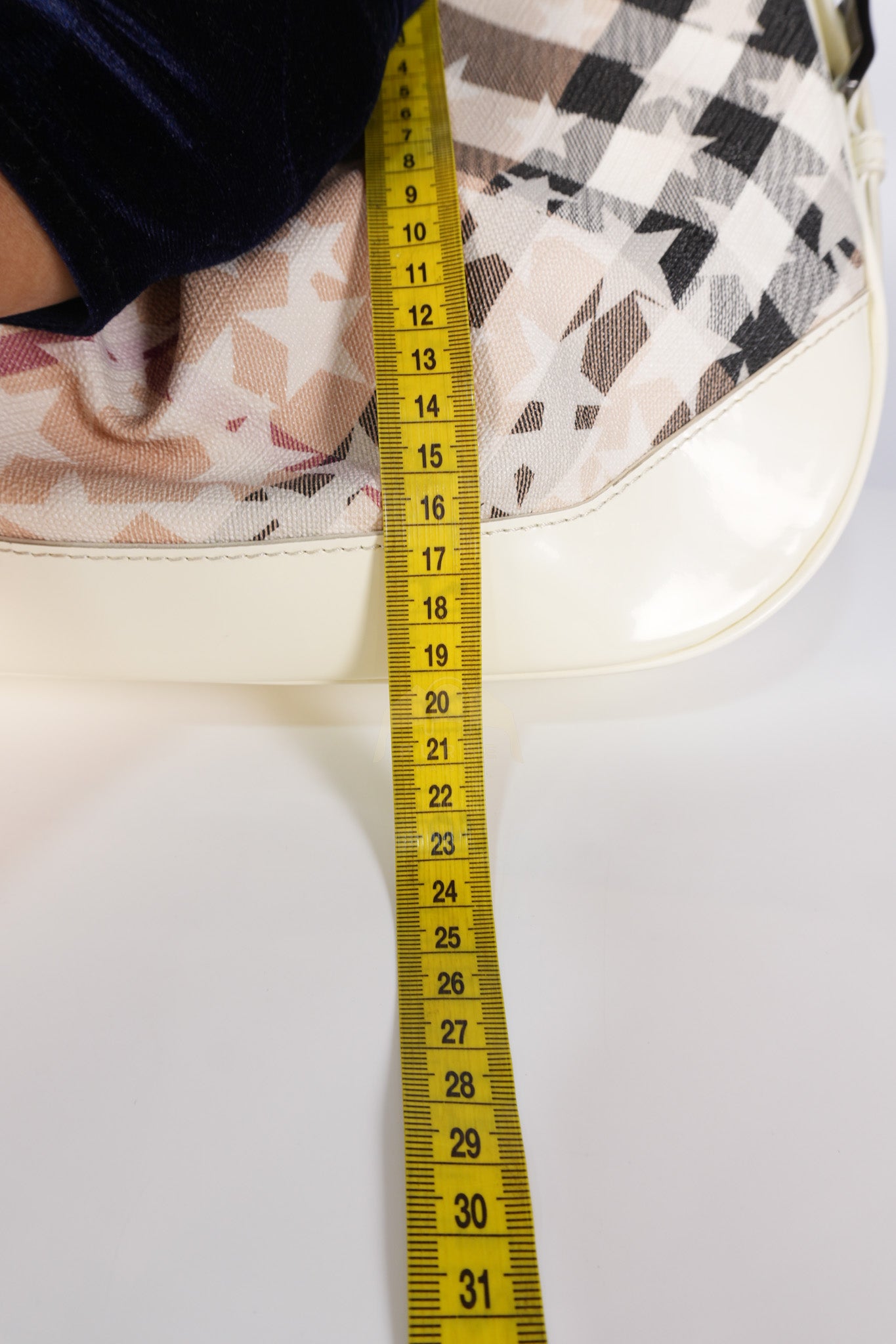 Nova Stars Printed Coated in White Patent Leather Shoulder Bag | Purse Maison Luxury Bags Shop