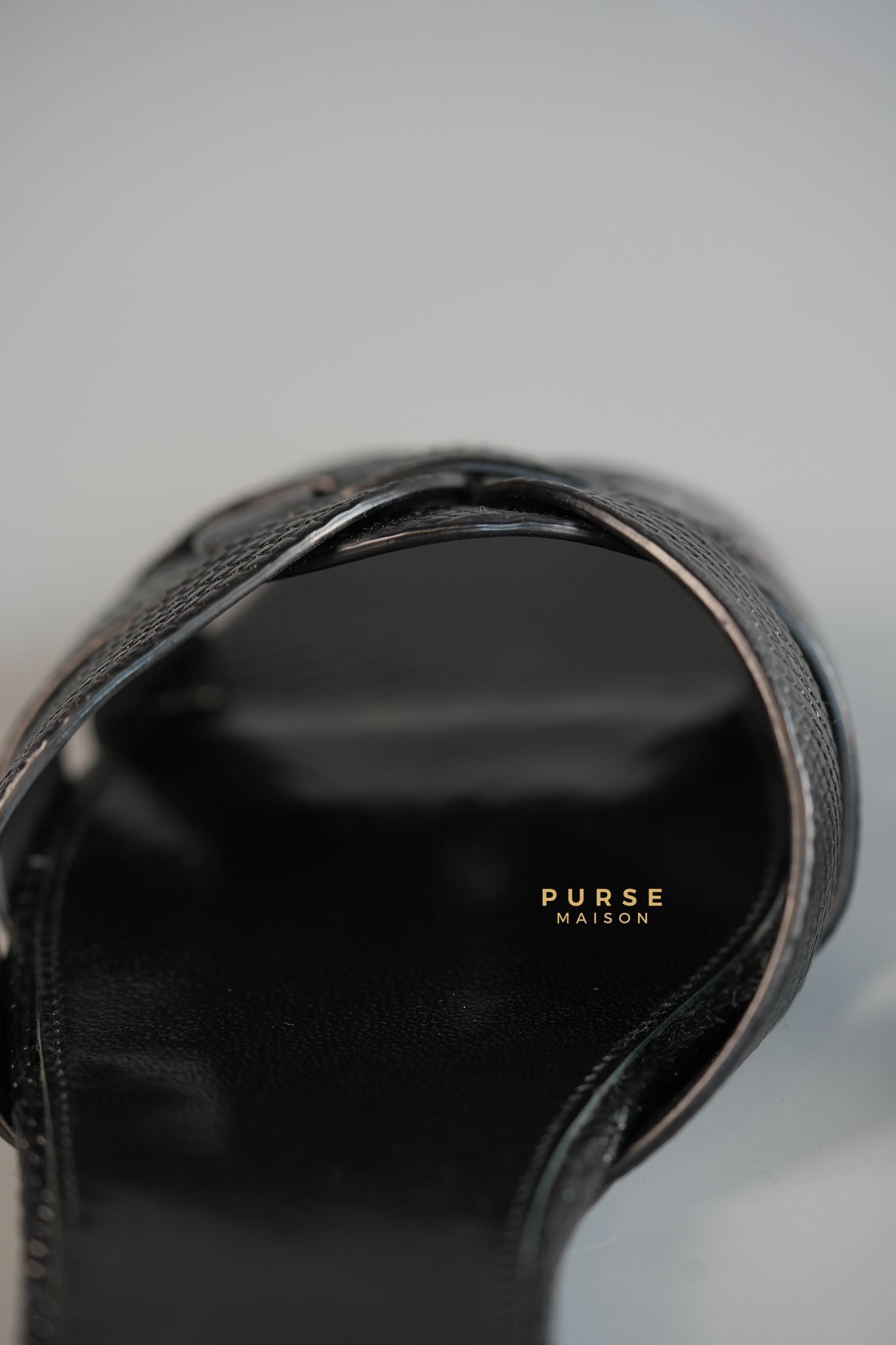 Nu Pieds Tribute Black Flat Sandals Size 37 (24cm) | Purse Maison Luxury Bags Shop