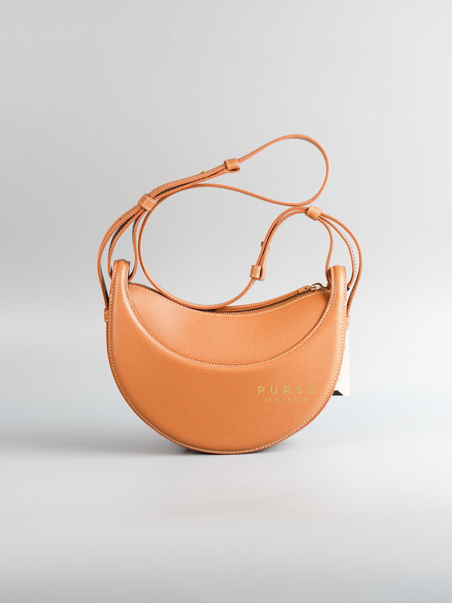 Numero Dix Camel Graine Leather Bag | Purse Maison Luxury Bags Shop