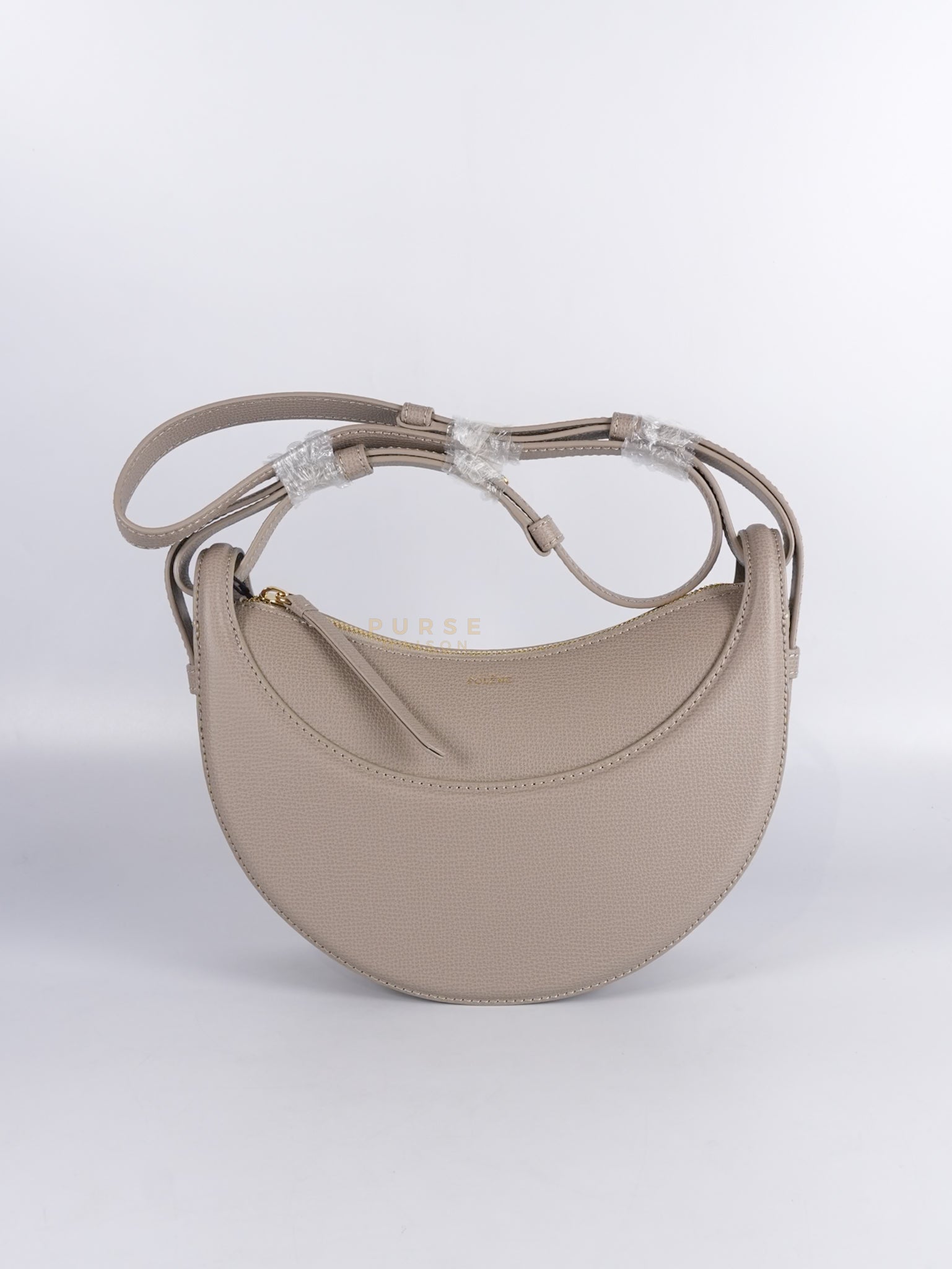 Numero Dix In Taupe Graine Leather | Purse Maison Luxury Bags Shop
